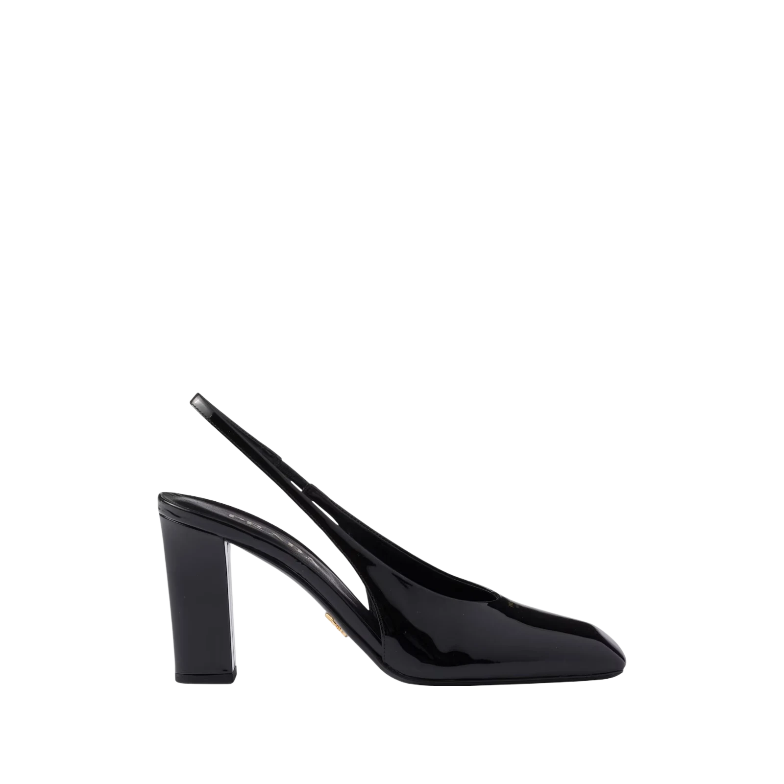 PATENT LEATHER SLINGBACK PUMPS 85MM