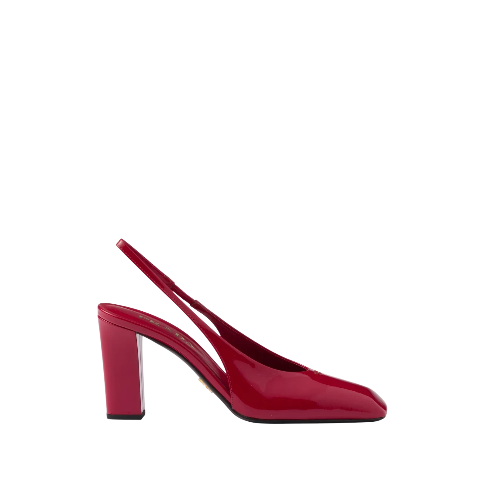 PATENT LEATHER SLINGBACK PUMPS 85MM