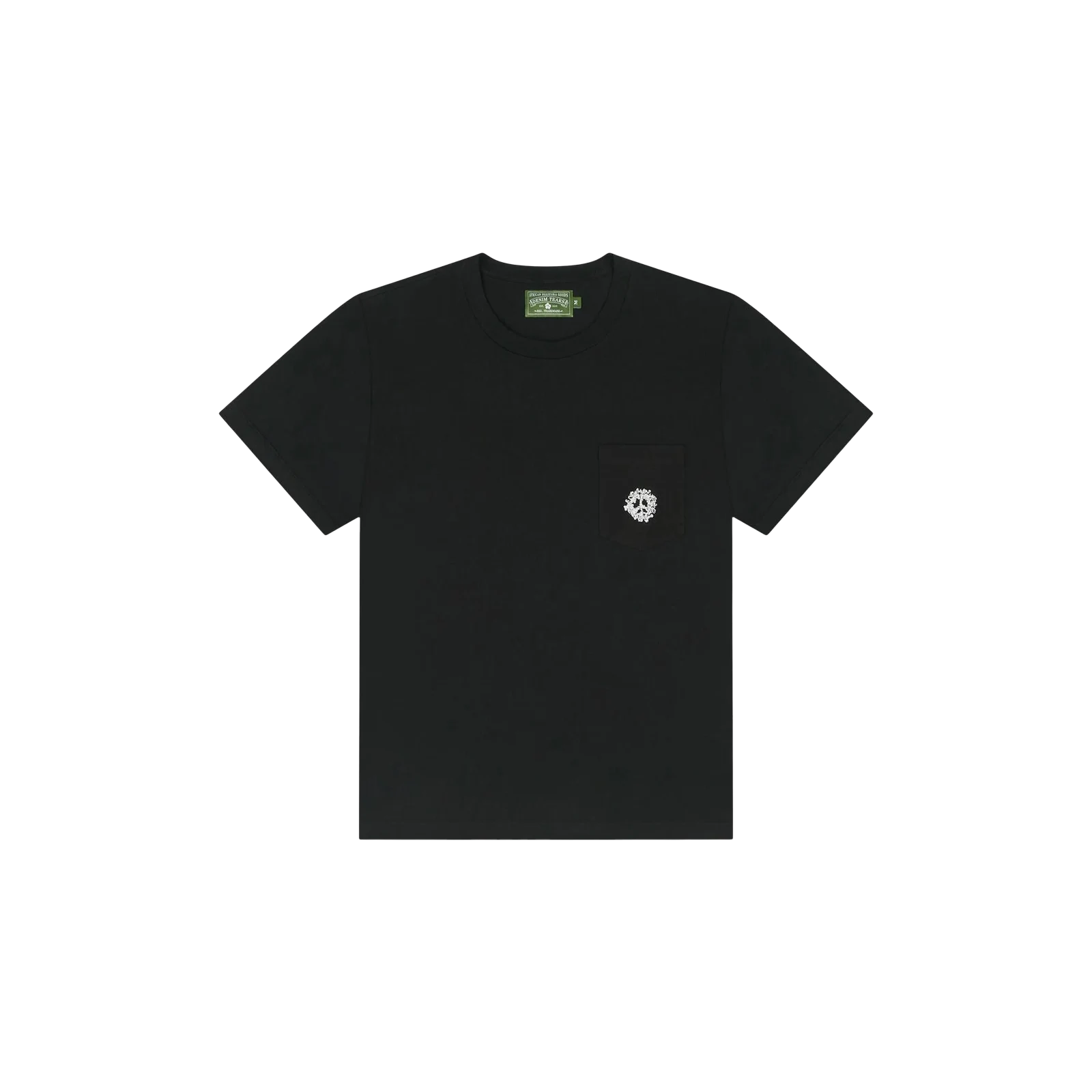PEACE WREATH POCKET TEE « BLACK »