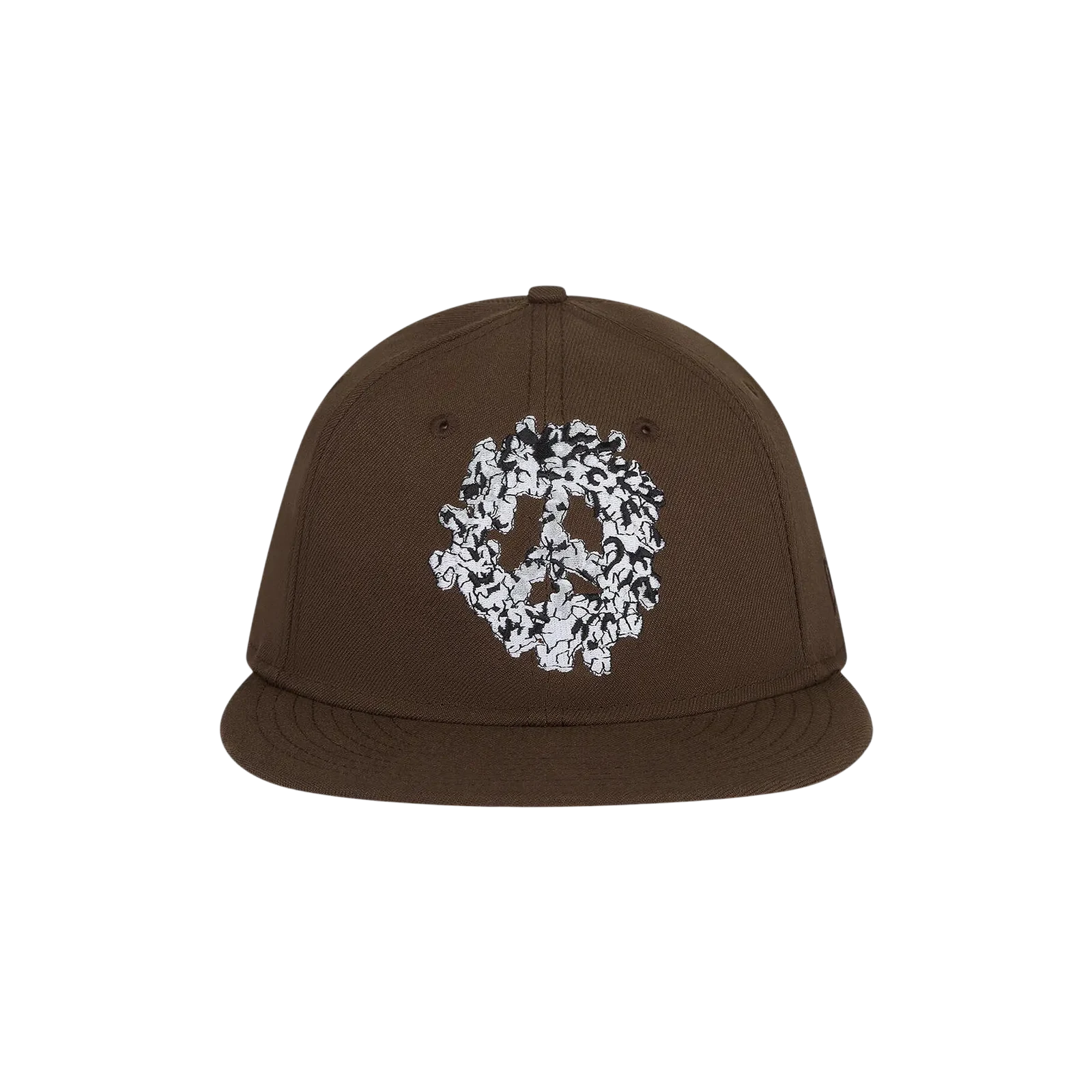 PEACE WREATH SNAPBACK CAP « BROWN »