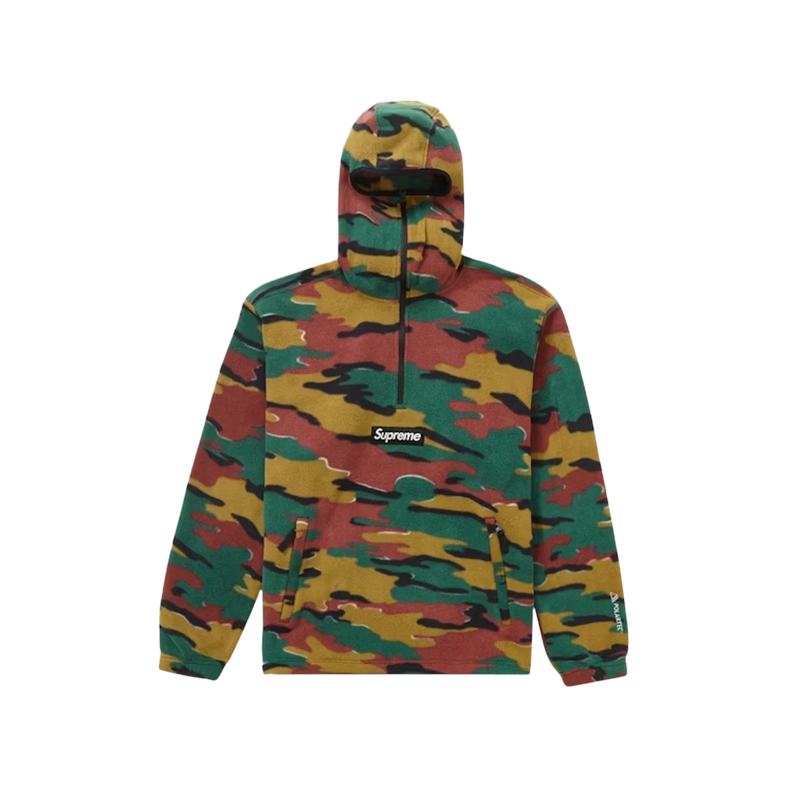 POLARTEC FACEMASK HALF-ZIP HOODED « MULTI »