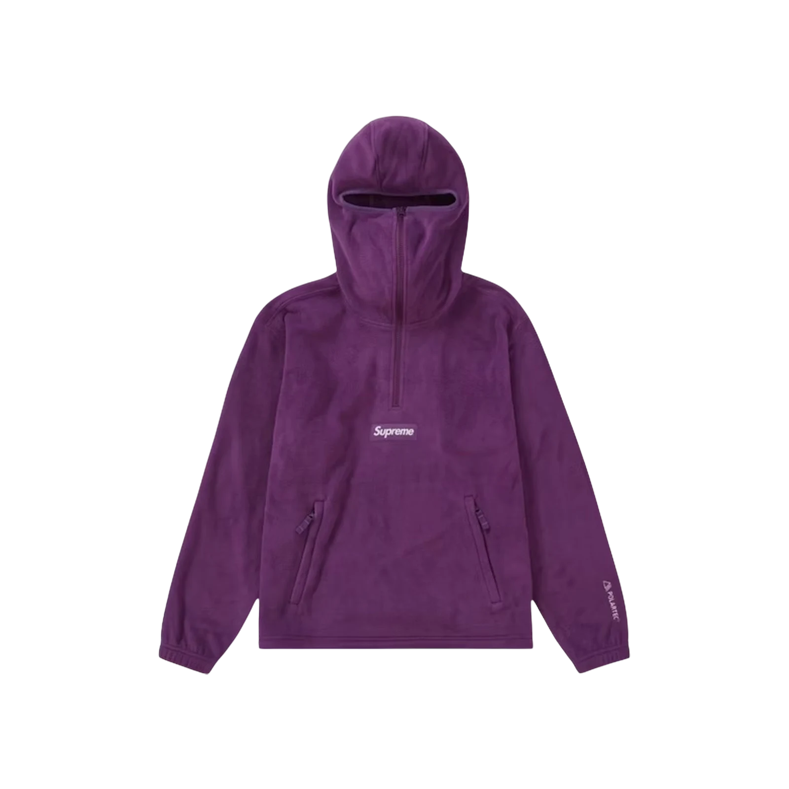 POLARTEC FACEMASK HALF-ZIP HOODED « PURPLE »