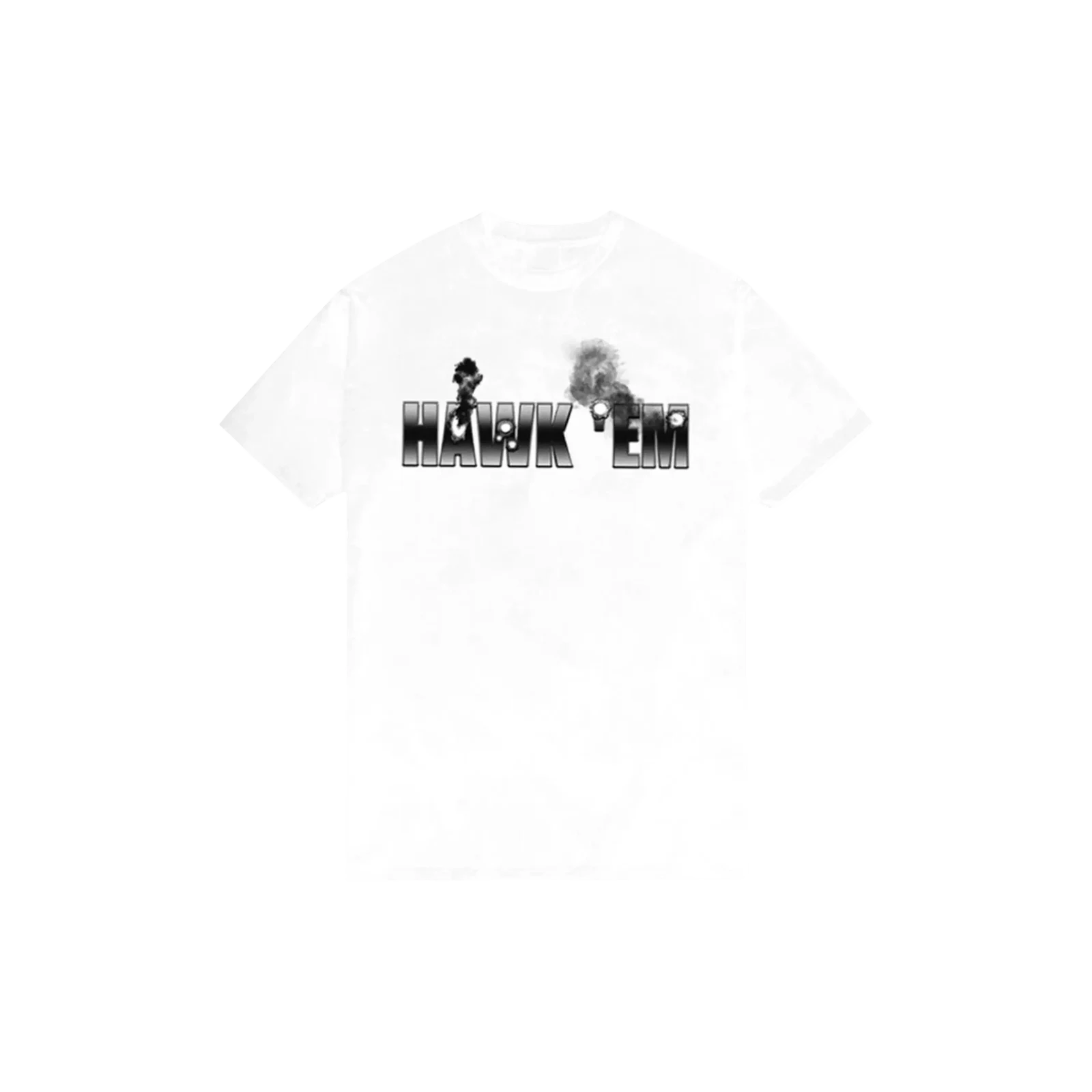 POP SMOKE X HAWK EM SHORT-SLEEVE T-SHIRT « WHITE »