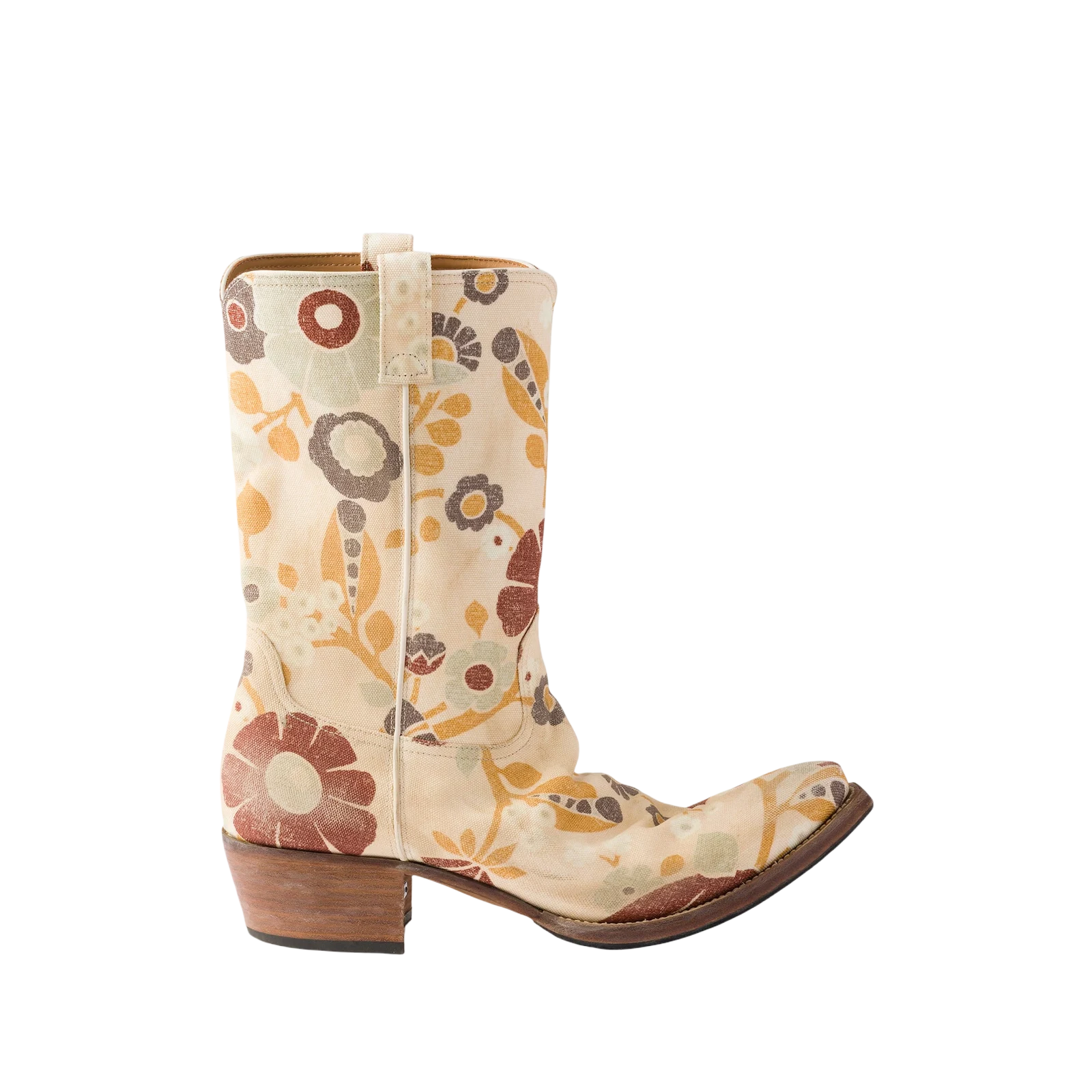 PRINTED FABRIC BOOTS