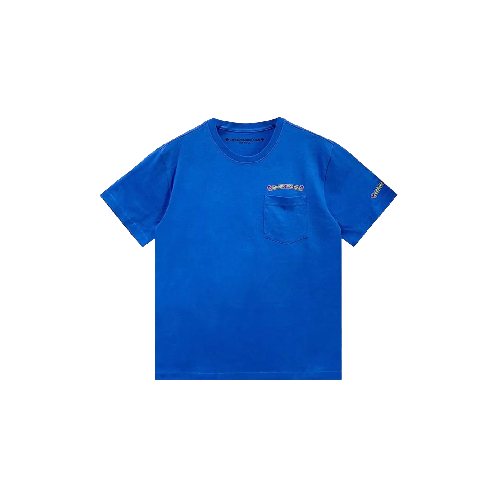 SCROLL LABEL POCKET T-SHIRT « BLUE/PURPLE »