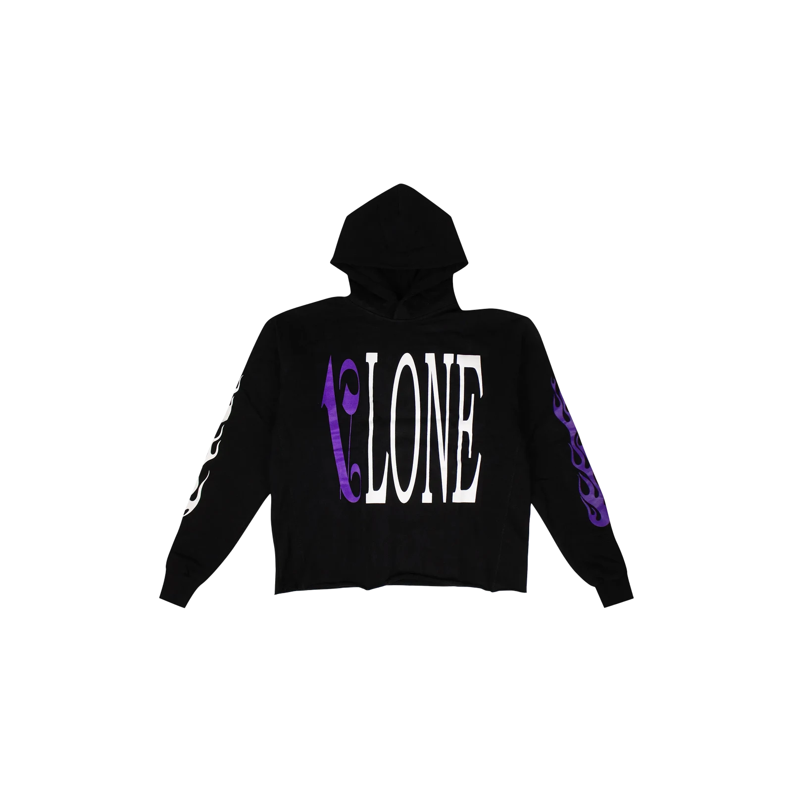 VLONE X PALM ANGELS LOGO HOODED SWEATSHIRT « BLACK/PURPLE »