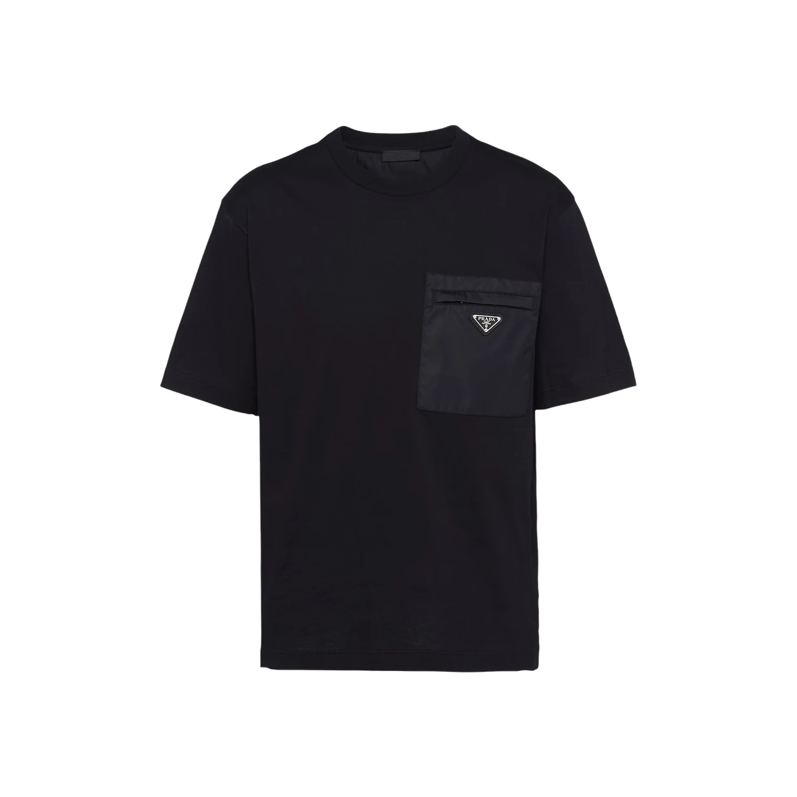 RE-NYLON AND JERSEY T-SHIRT