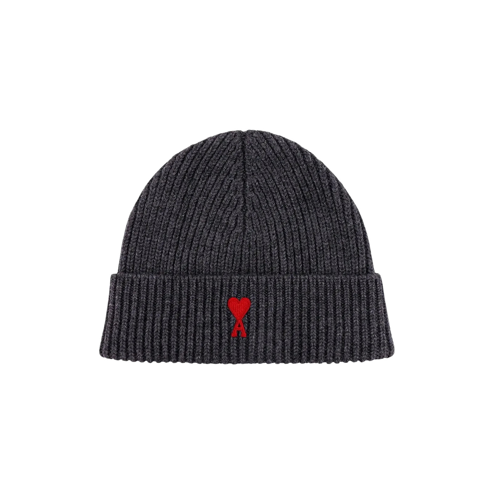 BEANIE « HEATHER GREY/RED »