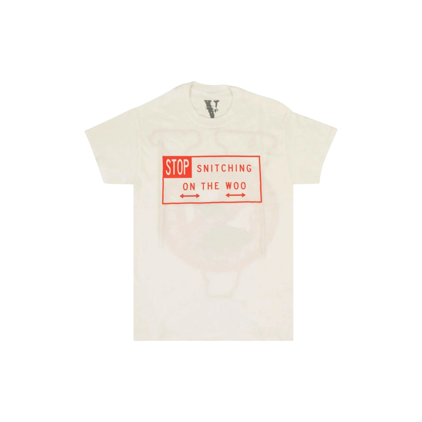 POP SMOKE X STOP SNITCHING SHORT-SLEEVE T-SHIRT « WHITE/RED »