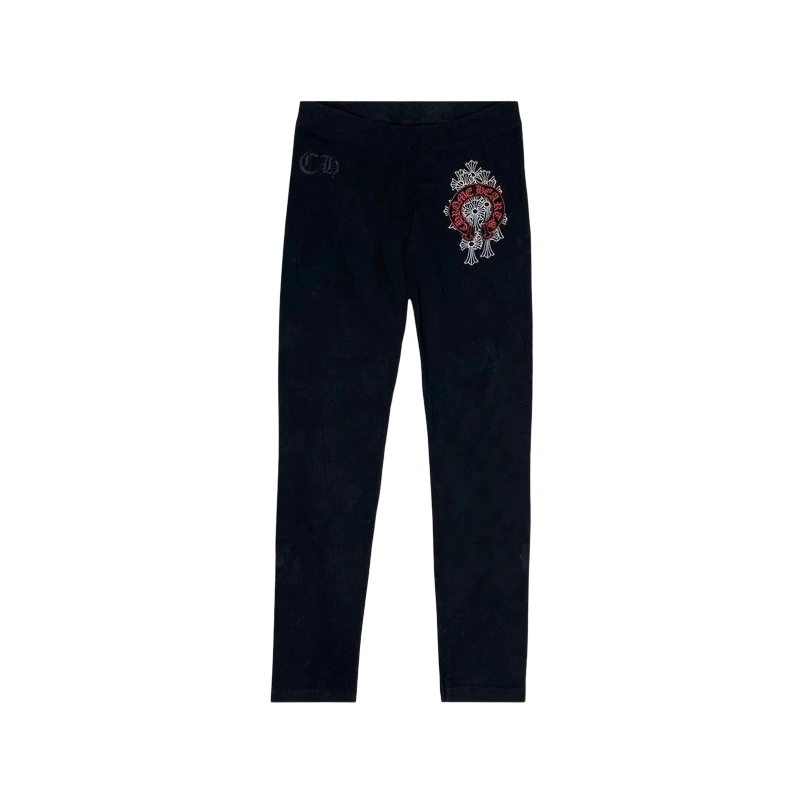 RED SCROLL WITH CROSSES SWEATPATNS « BLACK »
