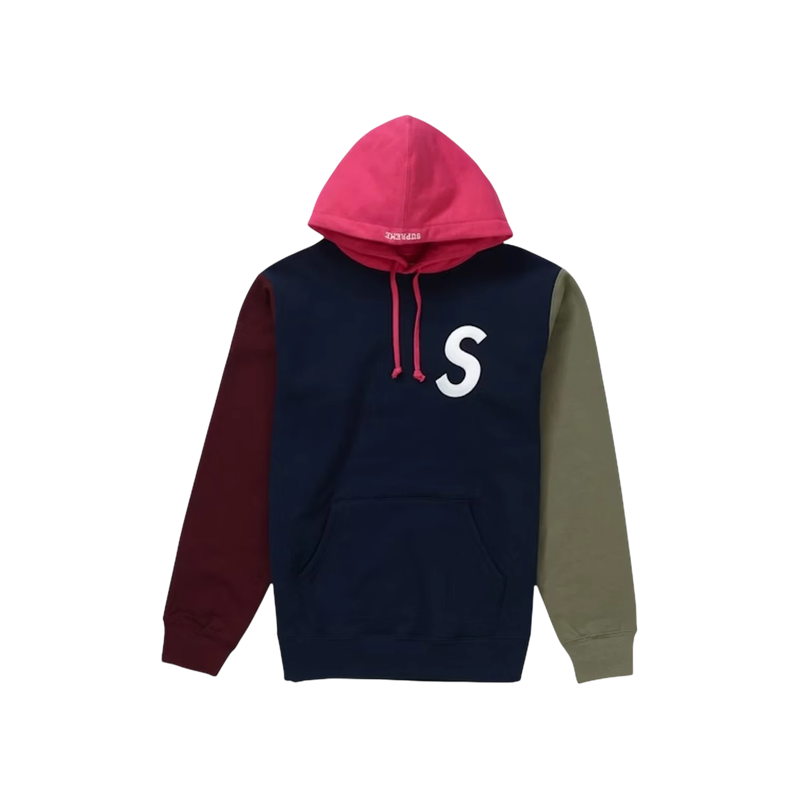 S LOGO COLORBLOCKED HOODED