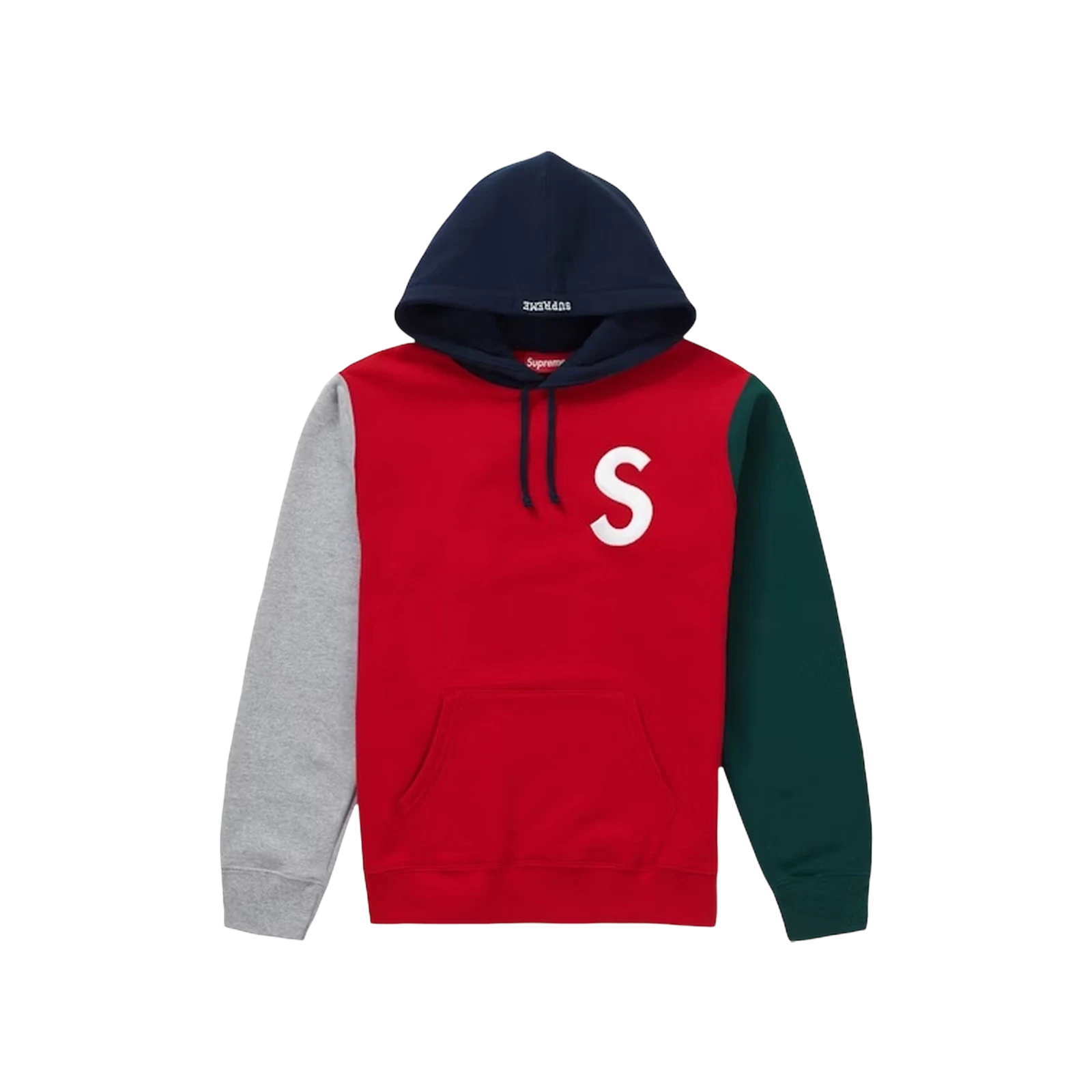 S LOGO COLORBLOCKED HOODED