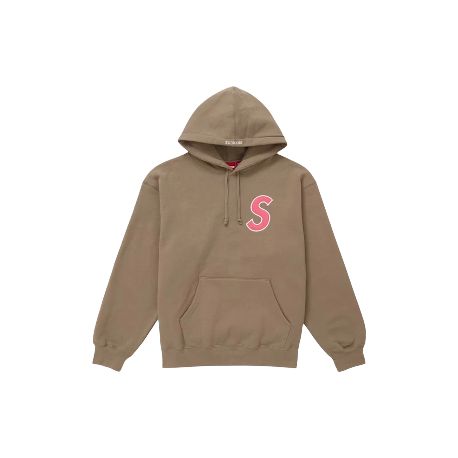 S LOGO HOODED « DUST BROWN »