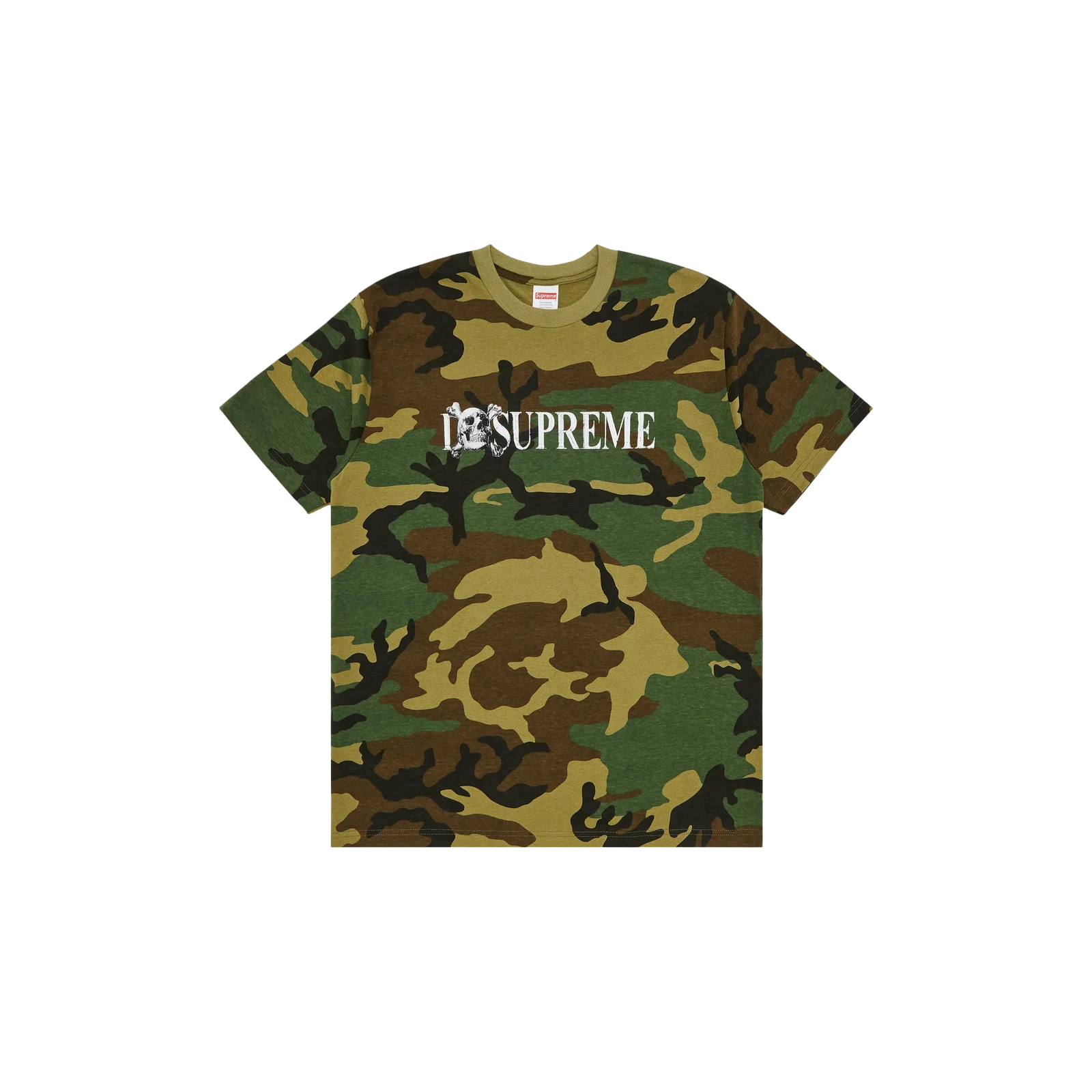 SKULL TEE « WOODLAND CAMO »