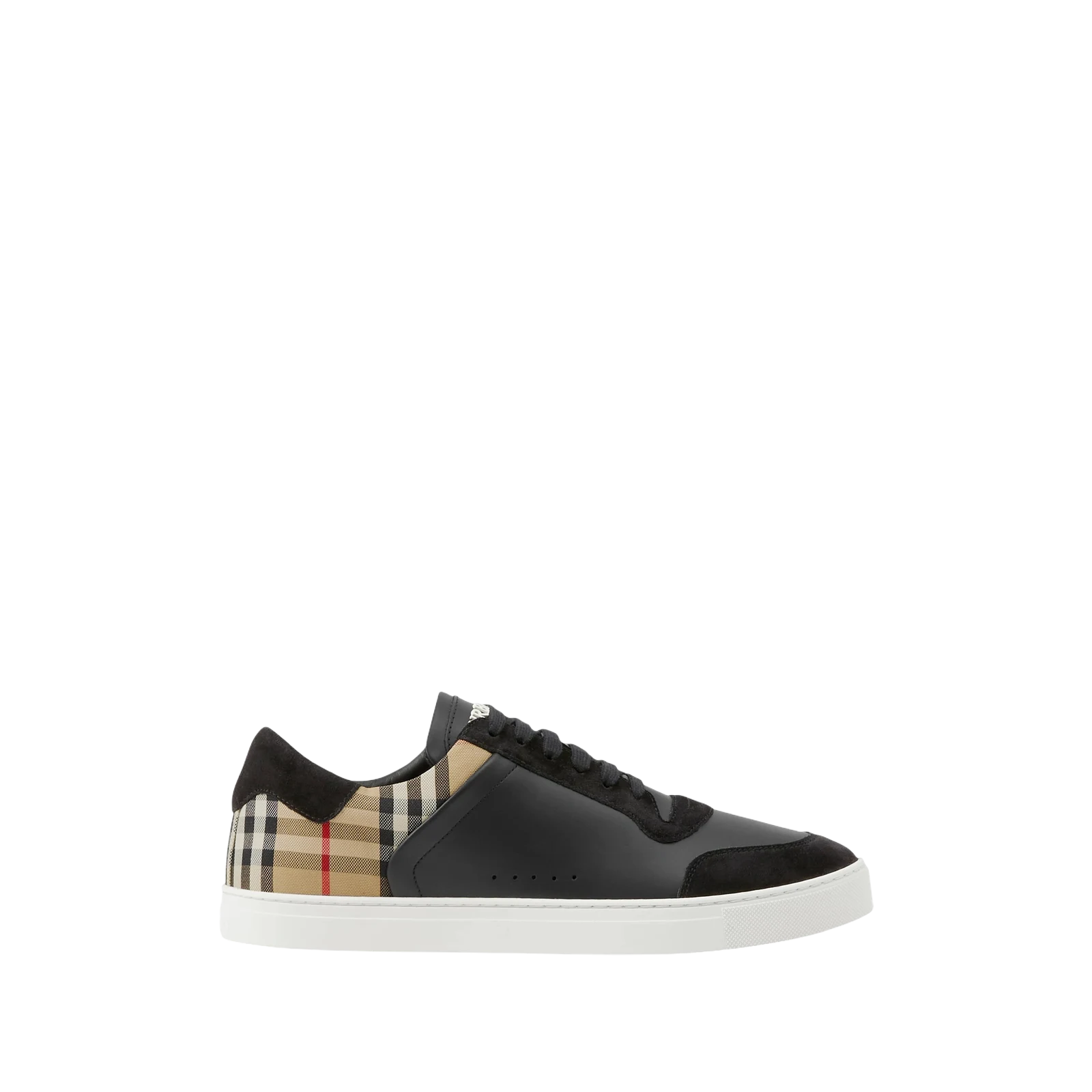 SNEAKERS EN CUIR, CUIR VELOURS ET CHECK