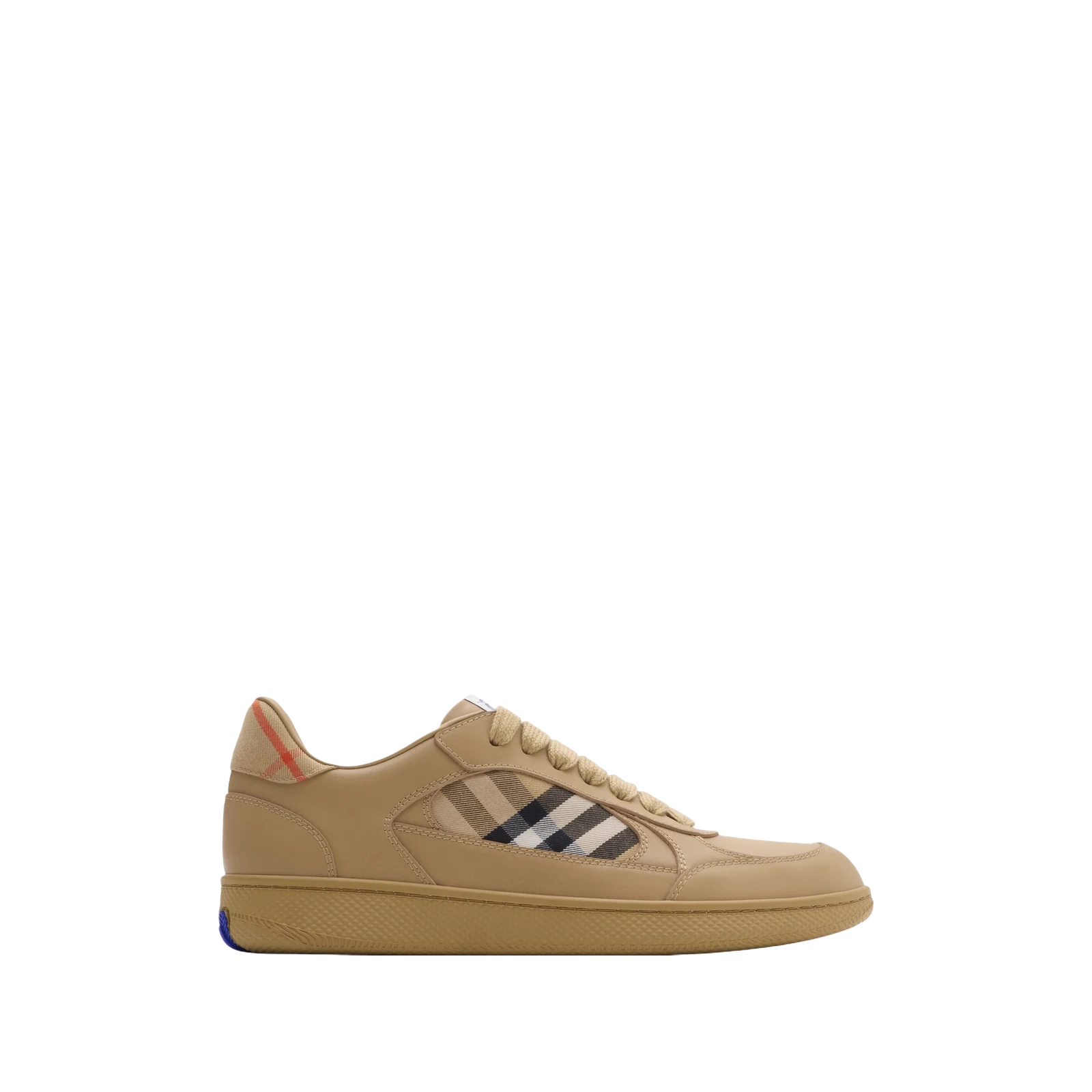 SNEAKERS TERRACE EN CUIR CHECK