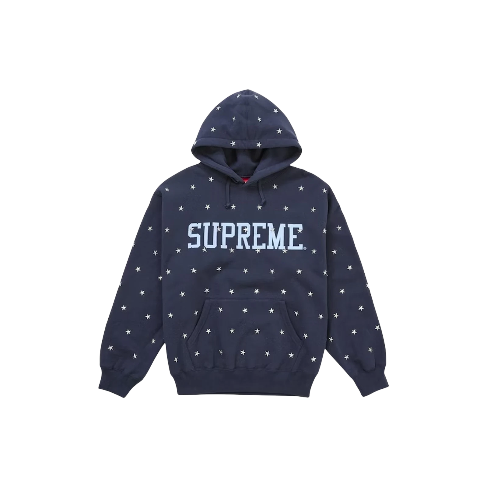 STARS STUDDED HOODED « NAVY »