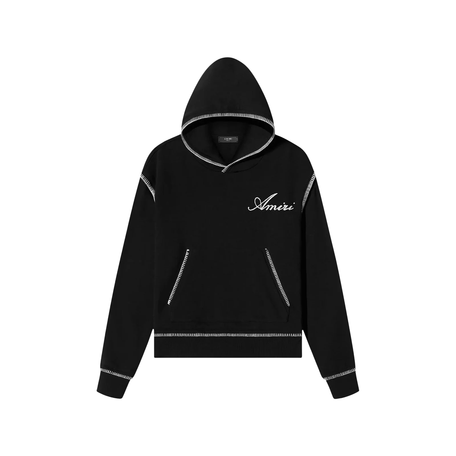 STITCH LOGO HOODIE « BLACK »