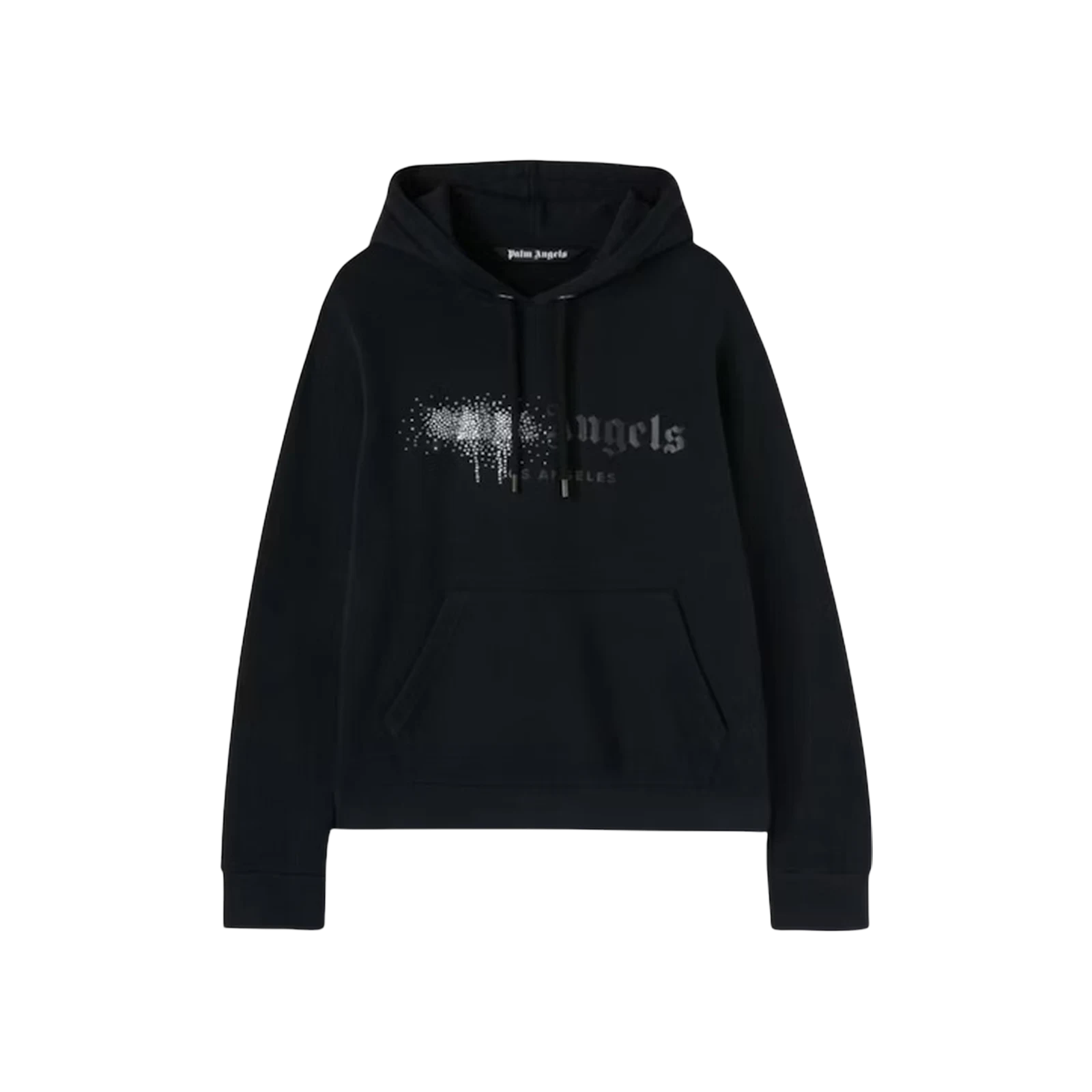 STRASS SPRAYED LOGO HOODIE « BLACK »