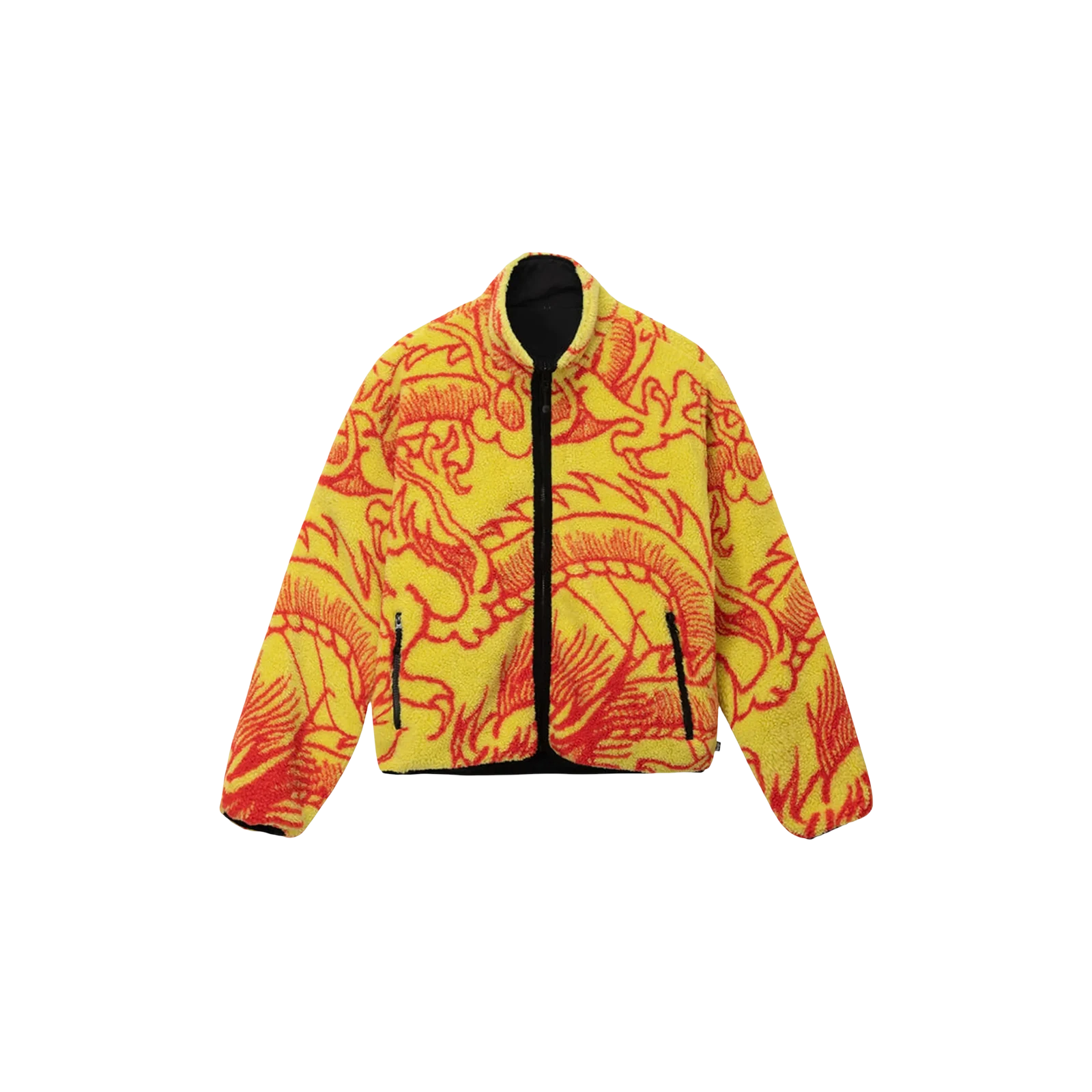 STUSSY DRAGON SHERPA JACKET « LIME »