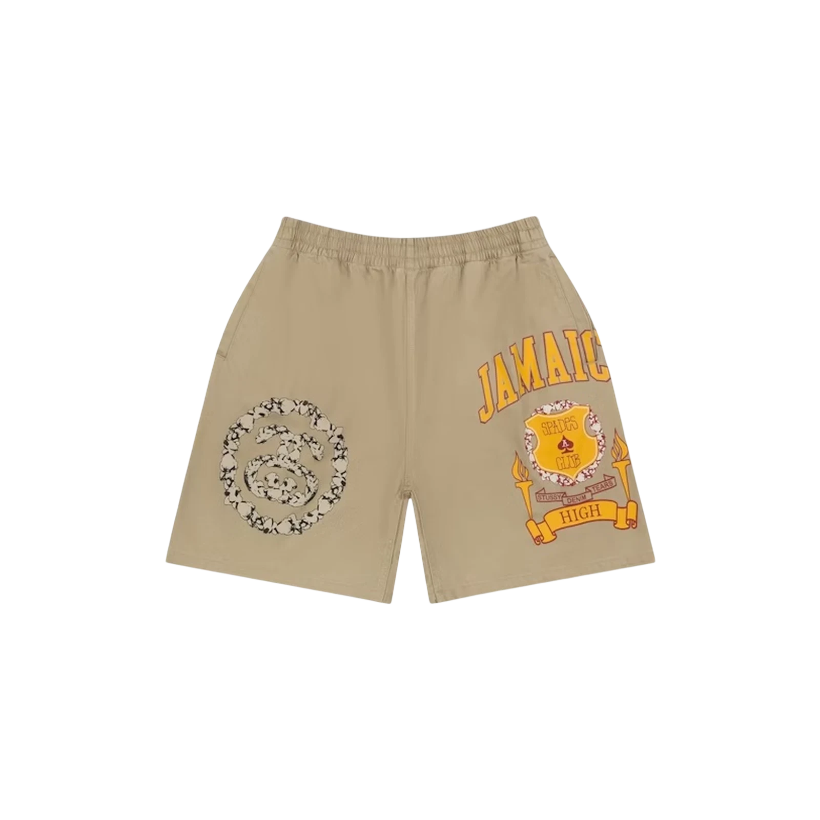 STUSSY X JAMAICA HIGH KHAKI SHORT « BROWN »