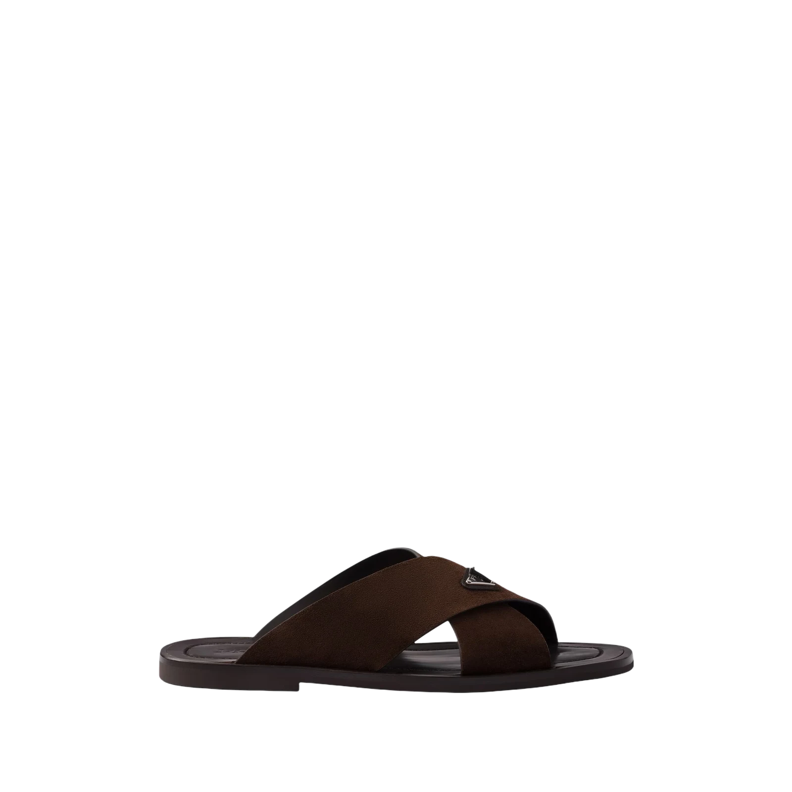 SUEDE CRISSCROSS SLIDES