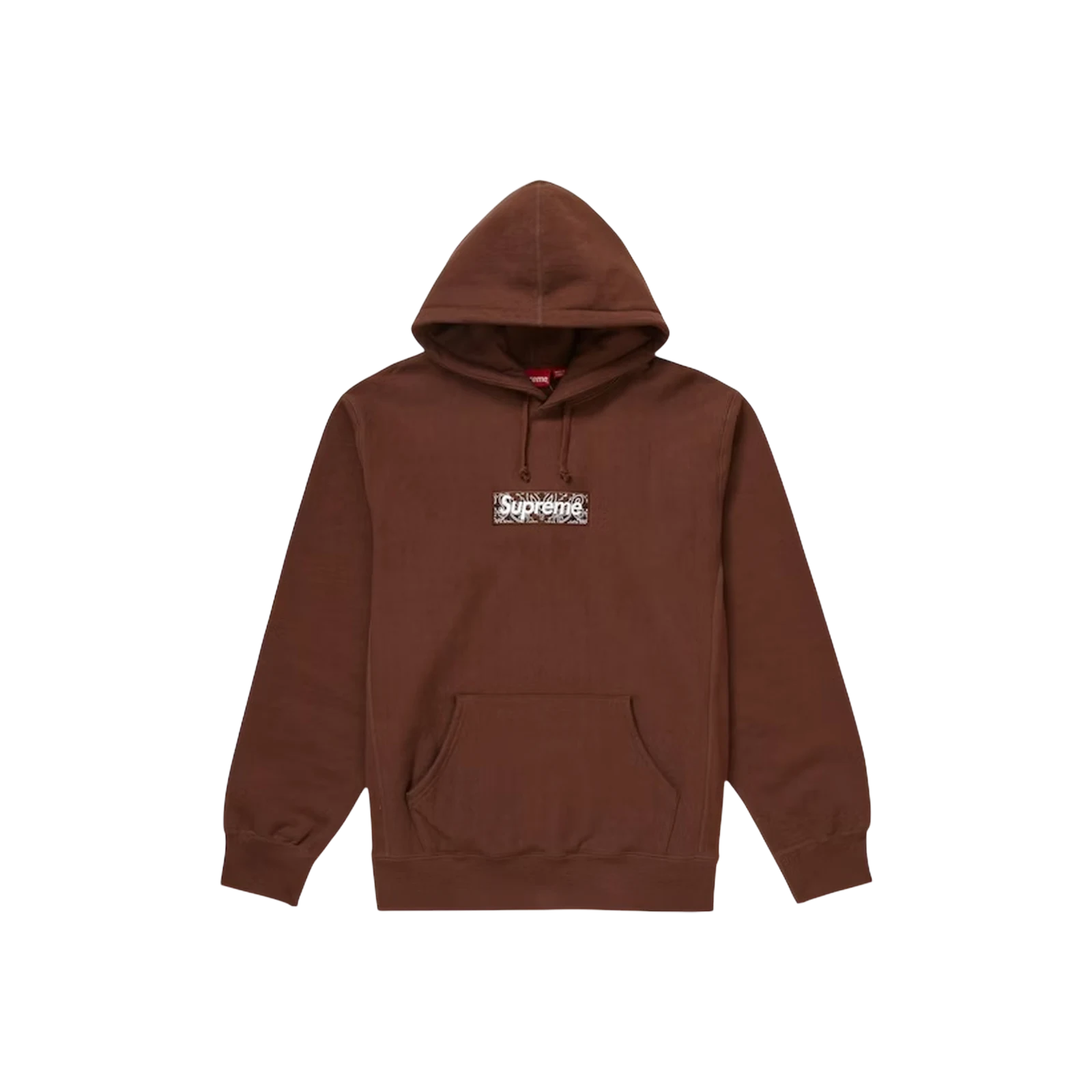 SUPREME BANDANA BOX LOGO HOODED « BROWN »