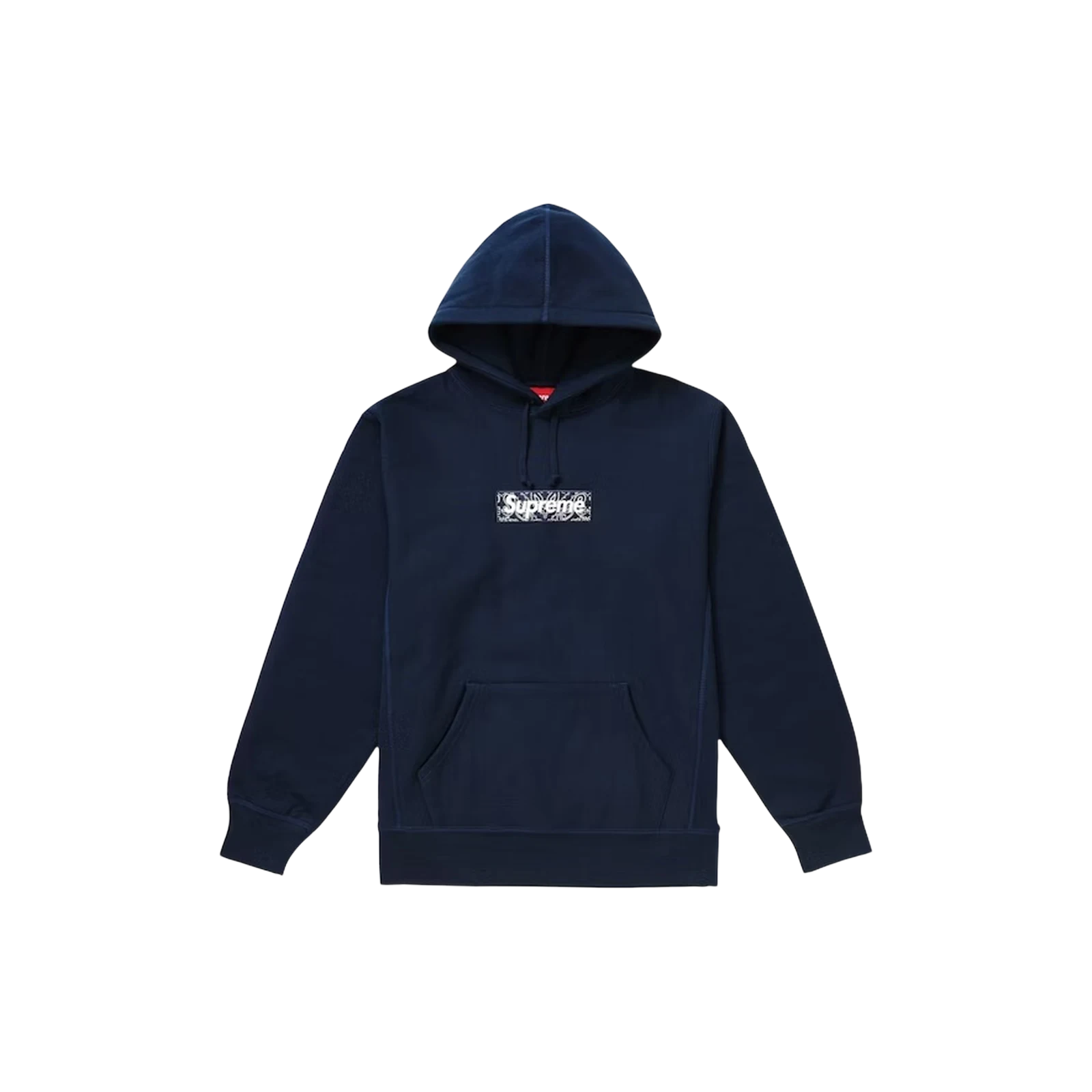 SUPREME BANDANA BOX LOGO HOODED « NAVY »