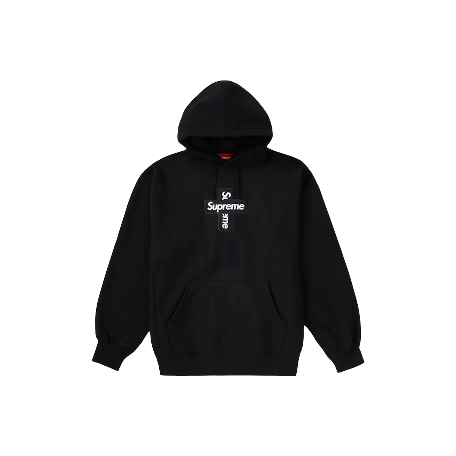 SUPREME CROSS BOX LOGO HOODED « BLACK »