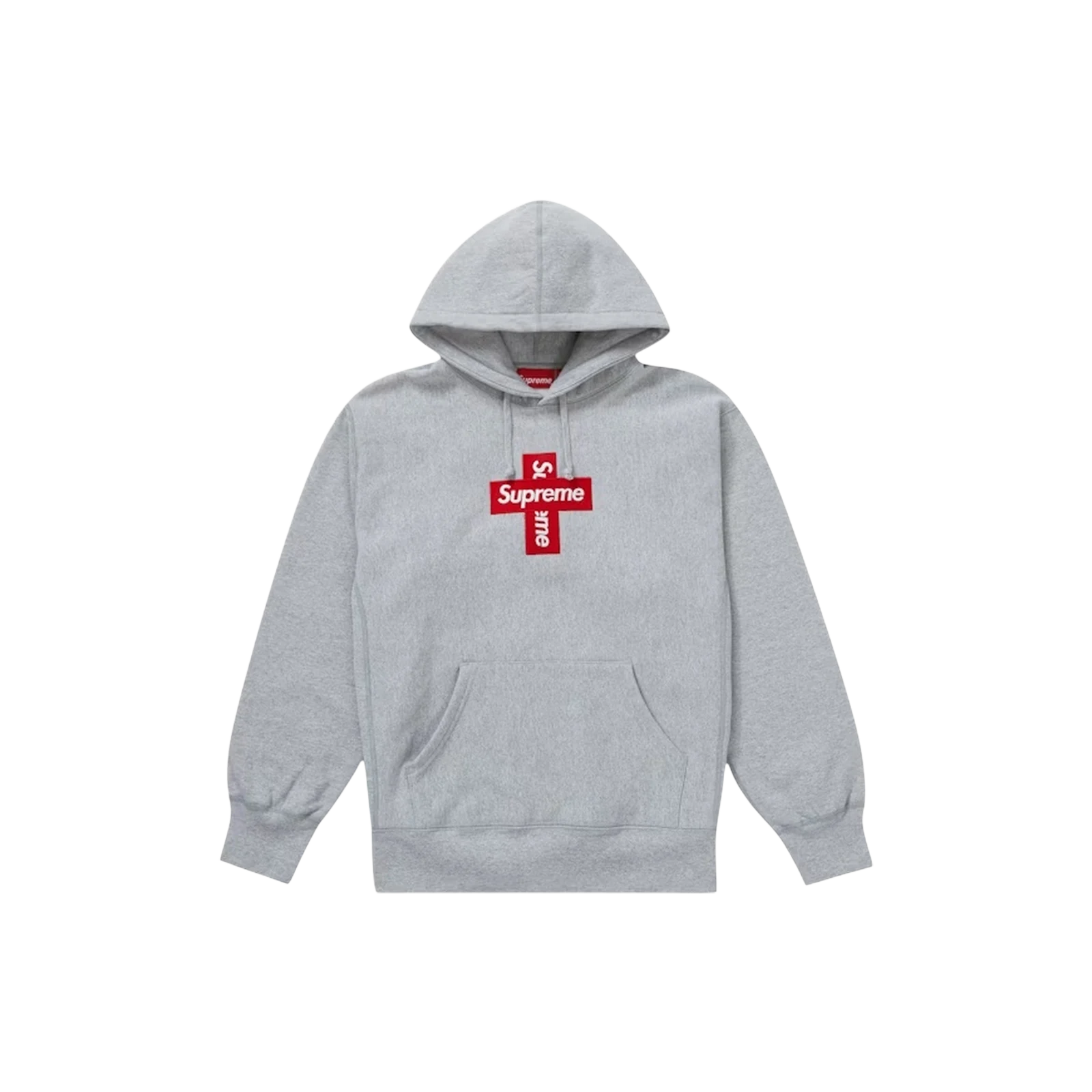 SUPREME CROSS BOX LOGO HOODED « GREY »
