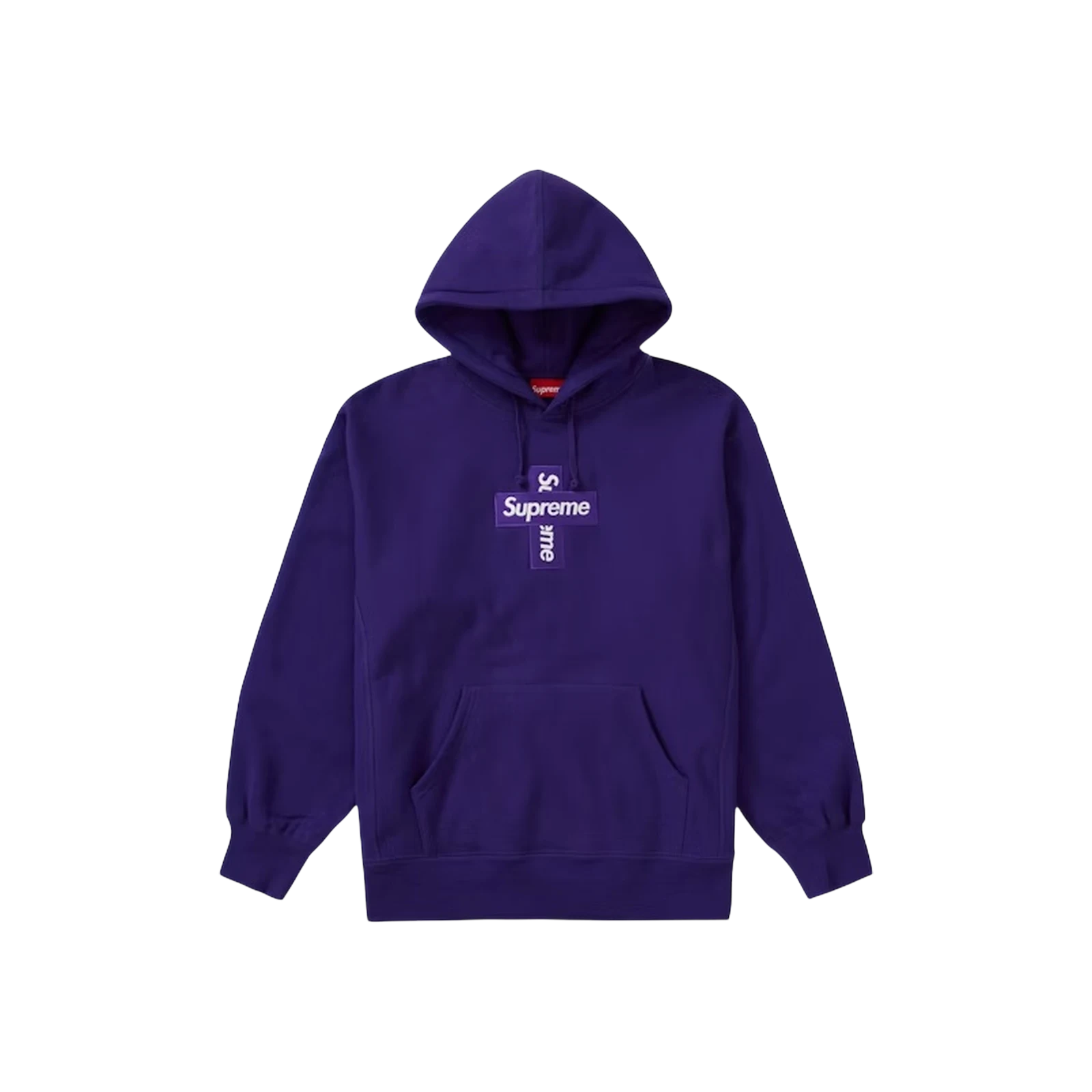 SUPREME CROSS BOX LOGO HOODED « PURPLE »