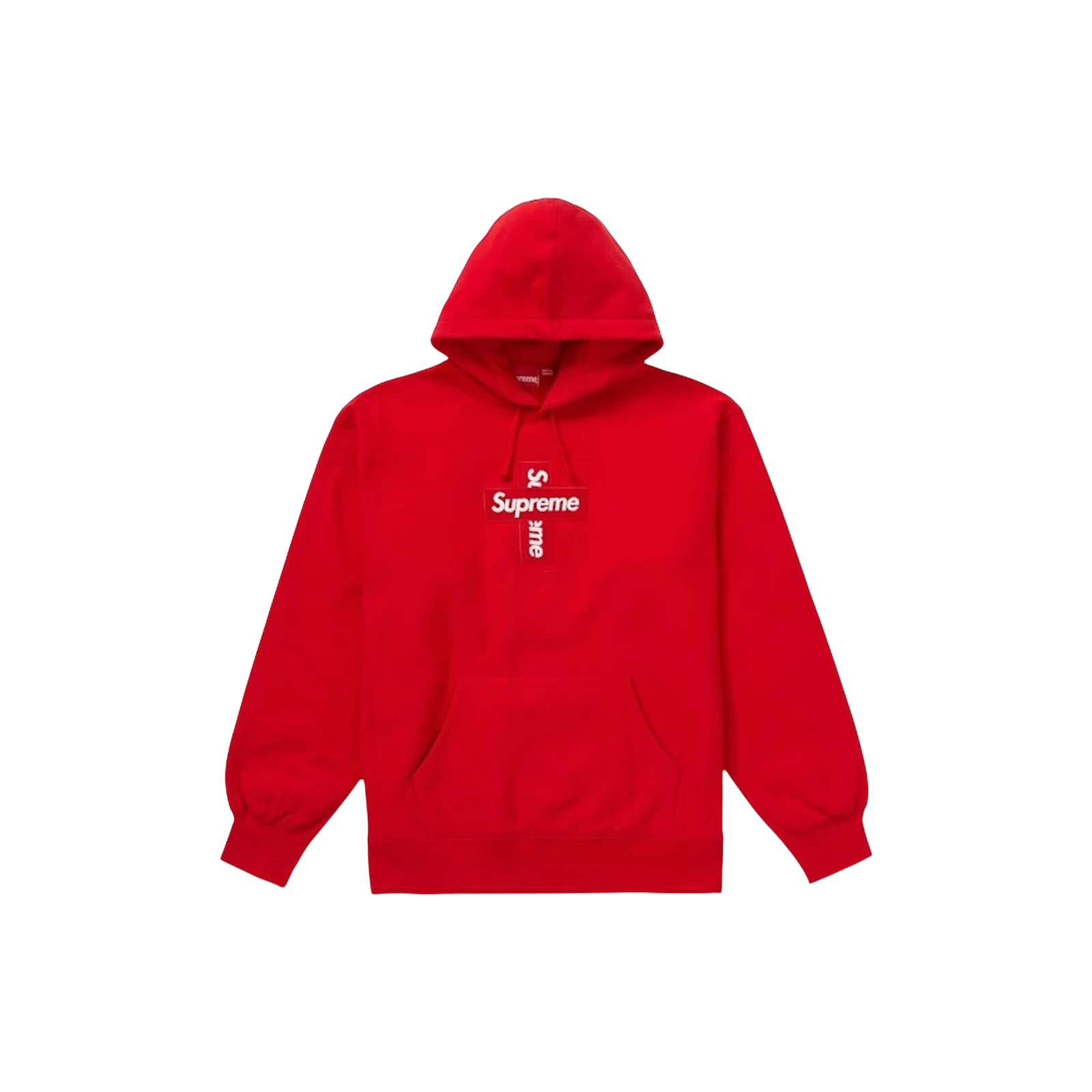 SUPREME CROSS BOX LOGO HOODED « RED »
