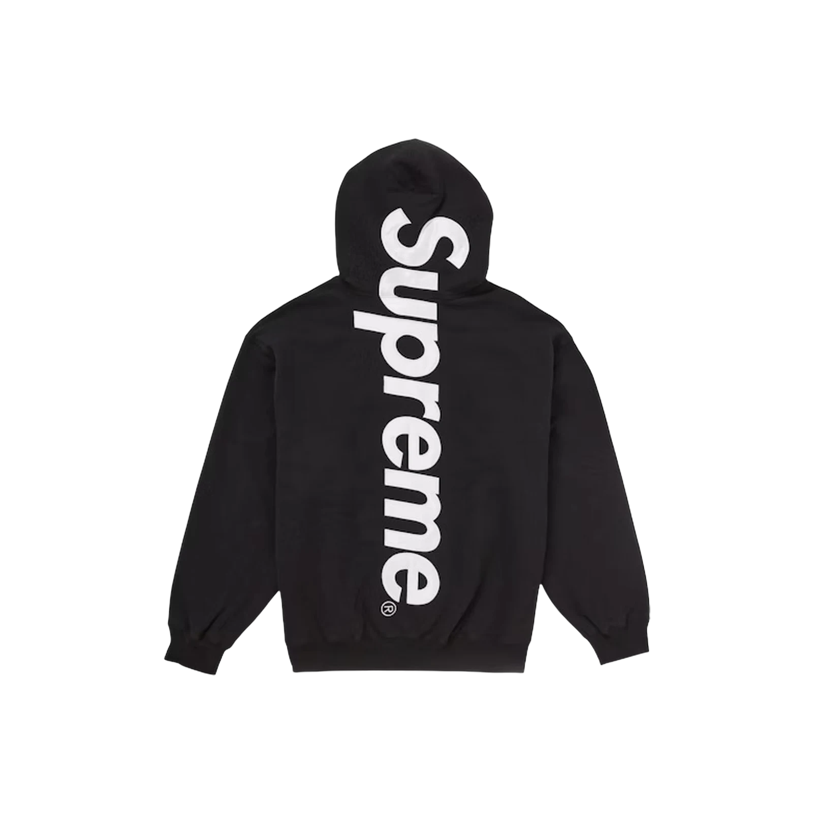SUPREME SATIN APPLIQUE HOODED « BLACK »