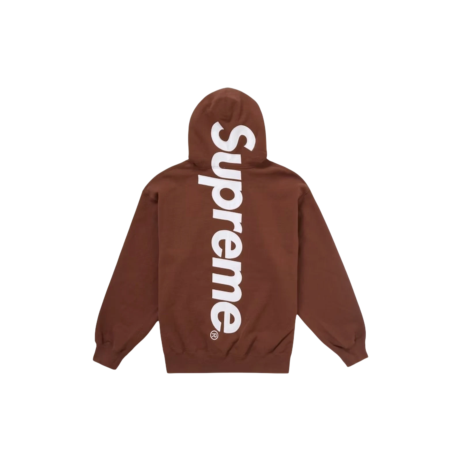 SUPREME SATIN APPLIQUE HOODED « BROWN »