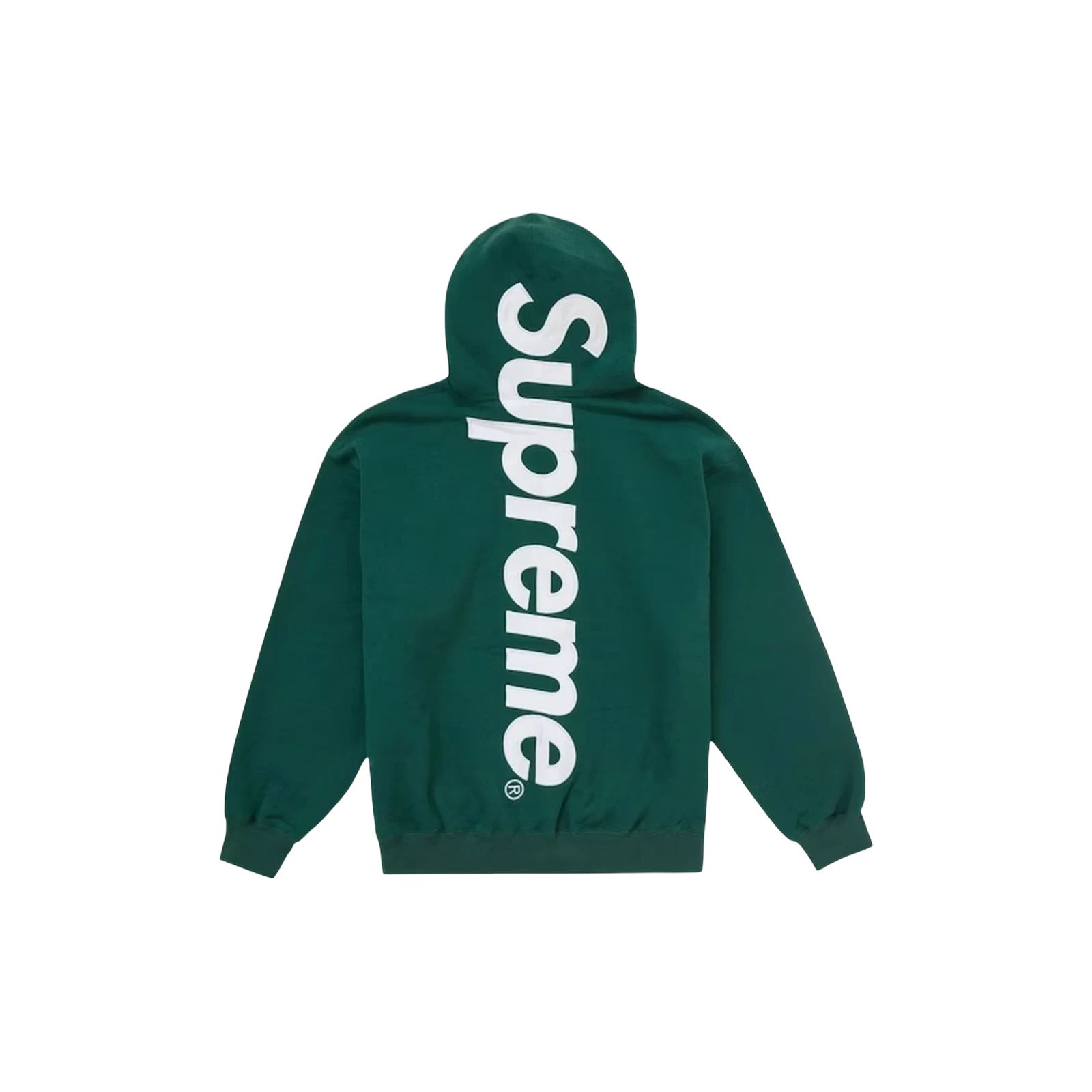 SUPREME SATIN APPLIQUE HOODED « DARK GREEN »