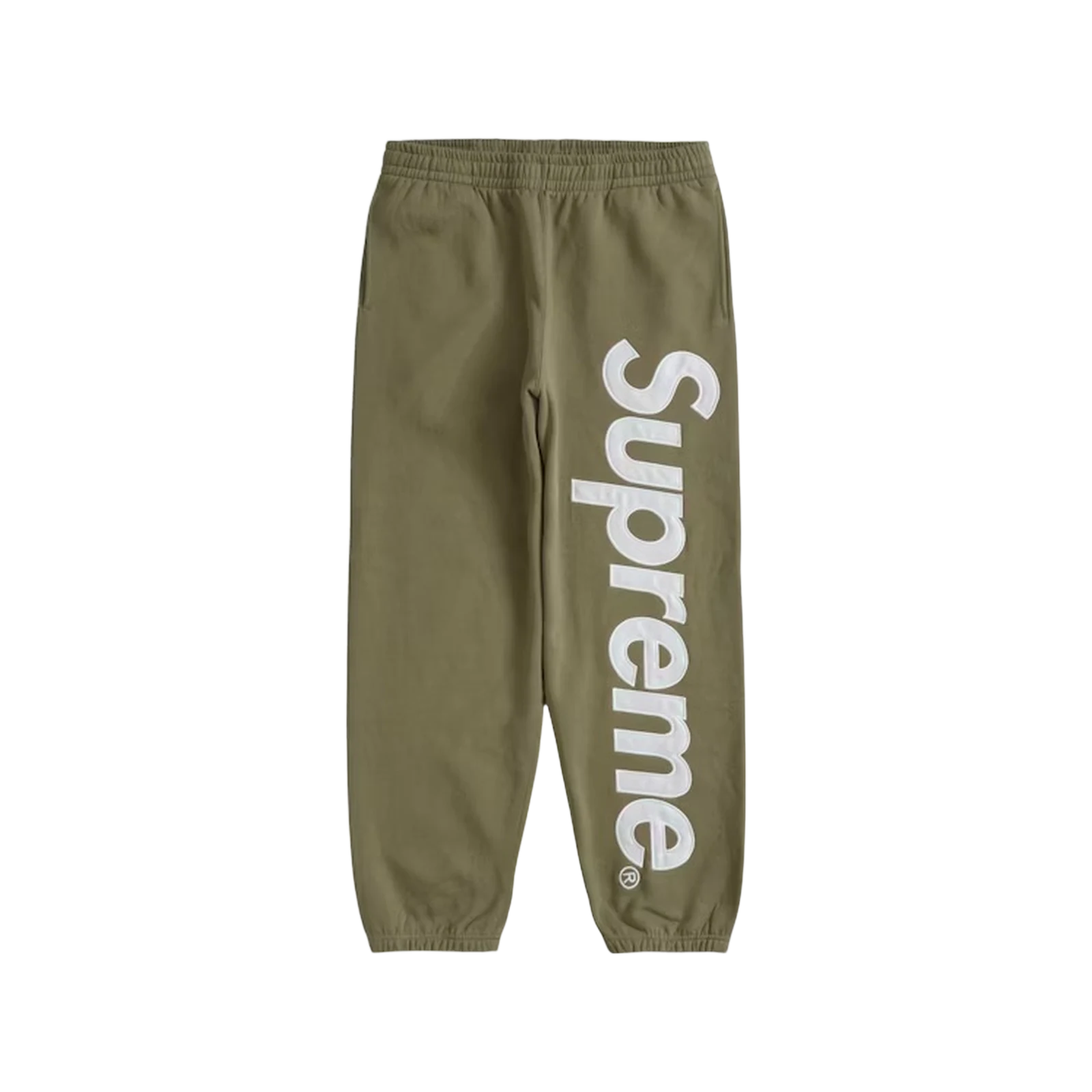 SUPREME SATIN APPLIQUE HOODED « OLIVE »