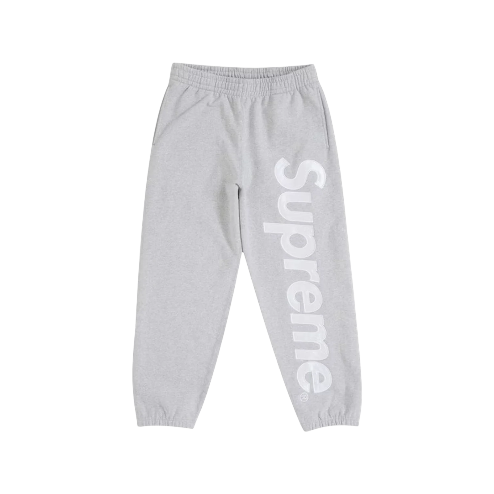 SUPREME SATIN APPLIQUE HOODED « GREY »