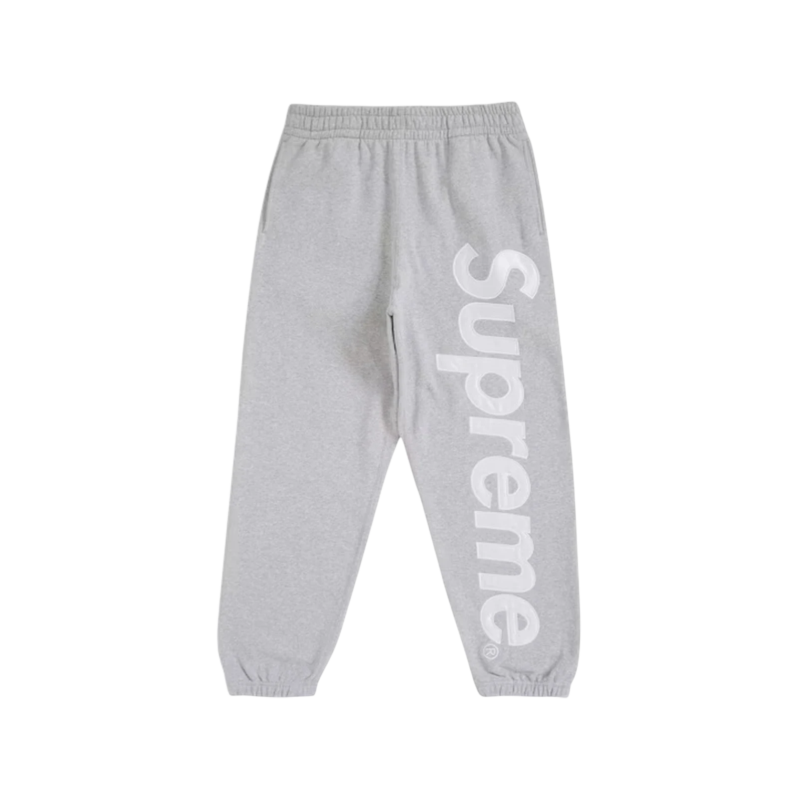 SUPREME SATIN APPLIQUE HOODED « GREY »