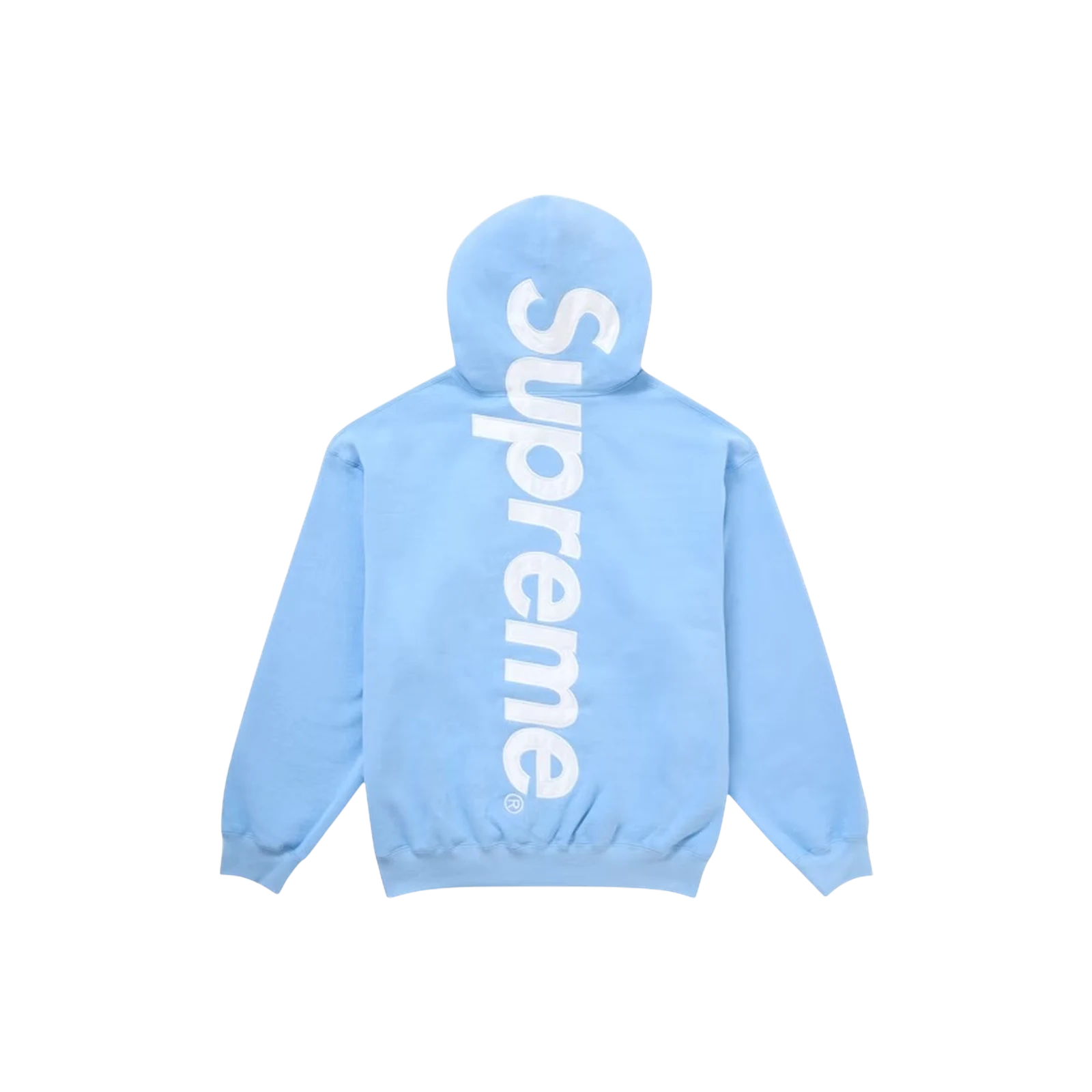 SUPREME SATIN APPLIQUE HOODED « LIGHT BLUE »