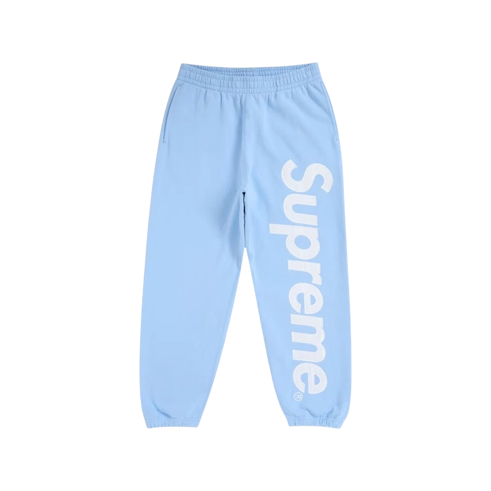 SUPREME SATIN APPLIQUE HOODED « LIGHT BLUE »