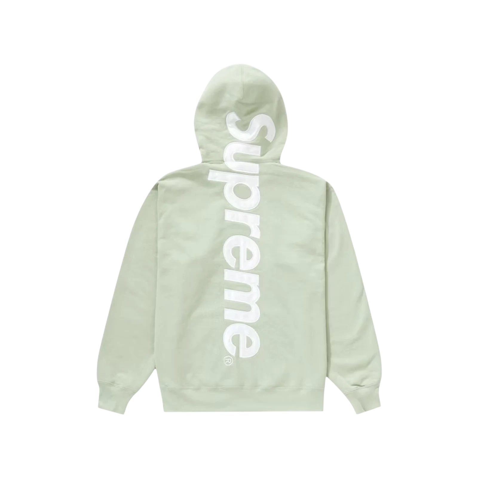 SUPREME SATIN APPLIQUE HOODED « LIGHT GREEN »