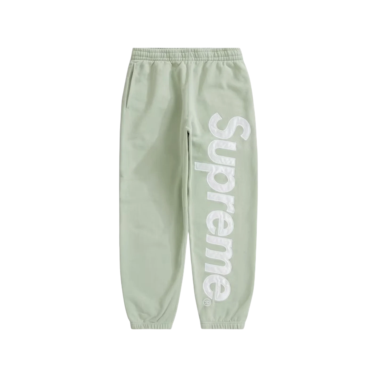SUPREME SATIN APPLIQUE HOODED « LIGHT GREEN »