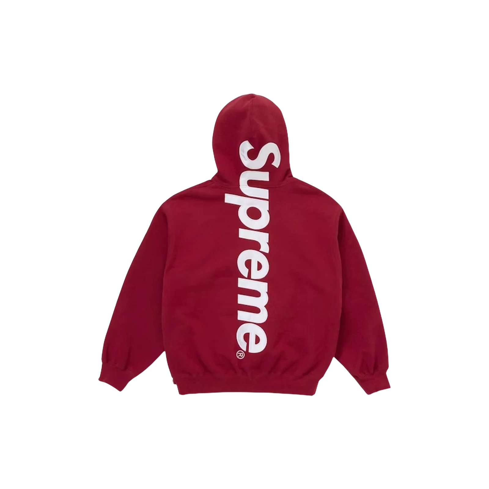 SUPREME SATIN APPLIQUE HOODED « RED »
