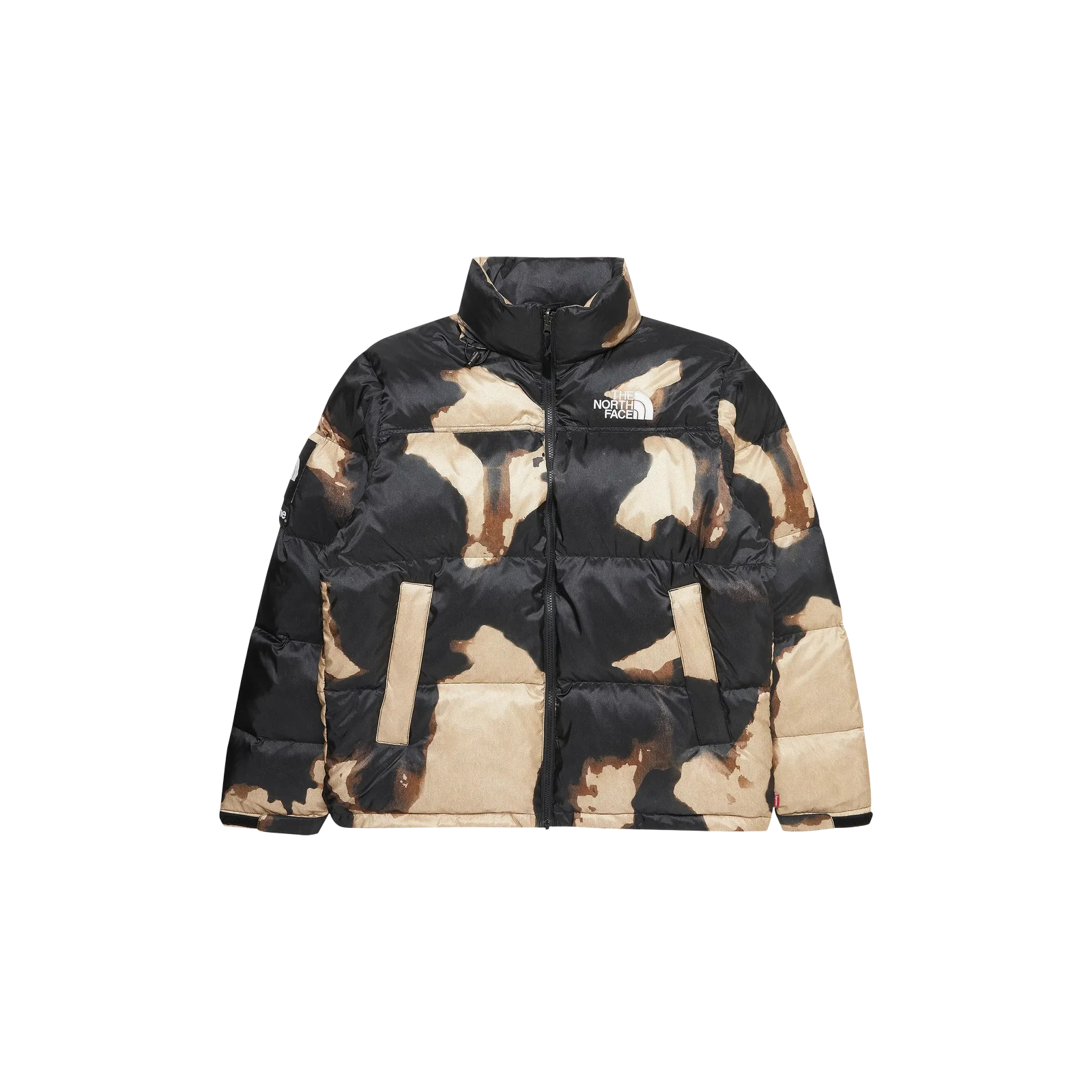 SUPREME X BLEACHED DENIM PRINT NUPTSE JACKET « BLACK »