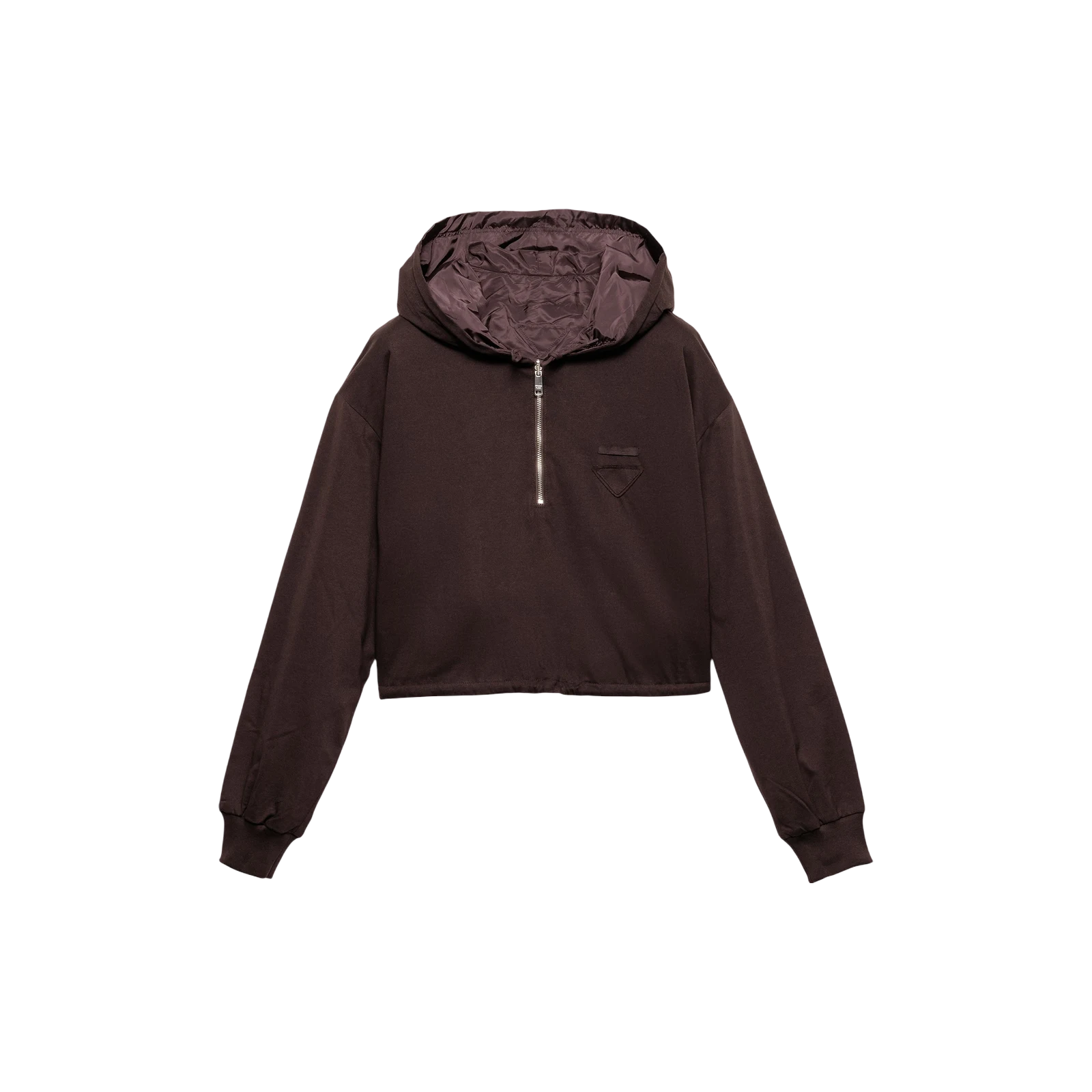 SWEAT À CAPUCHE RÉVERSIBLE EN JERSEY DE COTON ET RE-NYLON