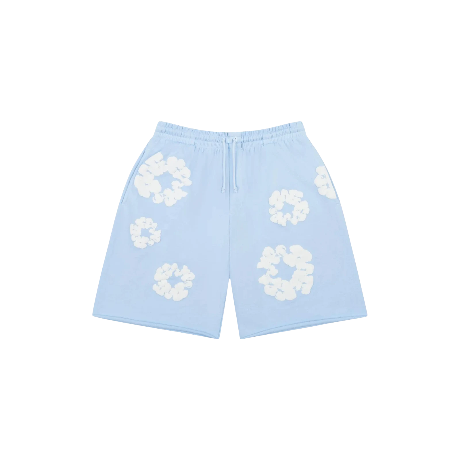 THE COTTON WREATH SWEAT SHORTS « POWDER BLUE »