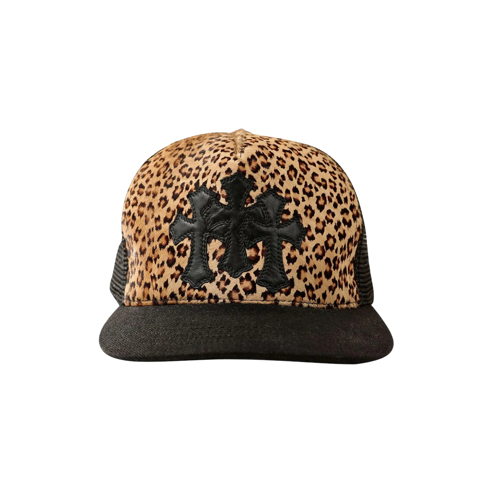 TRIPLE CROSS PATCH LEOPARD TRUCKER HAT « MULTICOLOR »