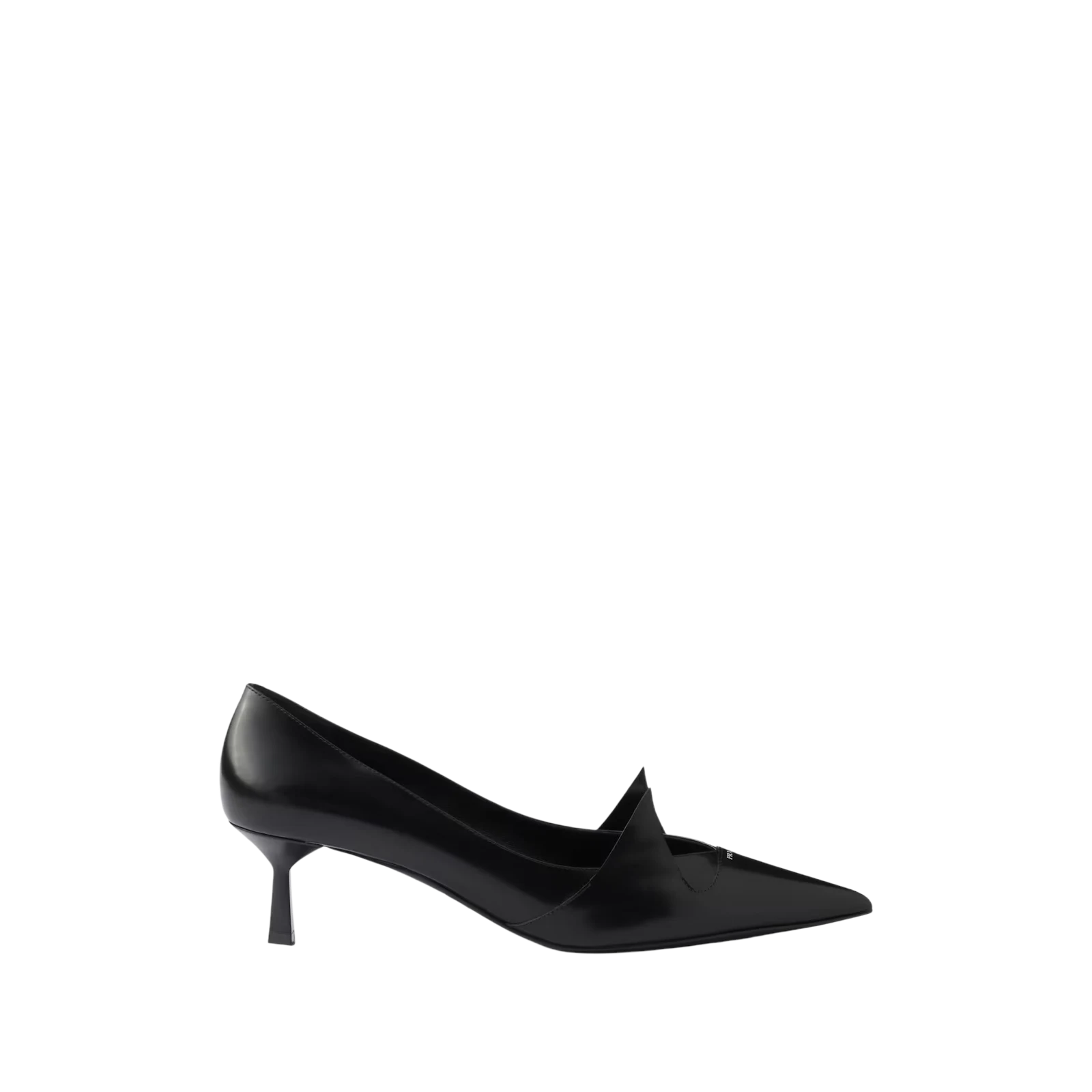 TWO-TONE BRUSHED LEATHER PUMPS 55MM
