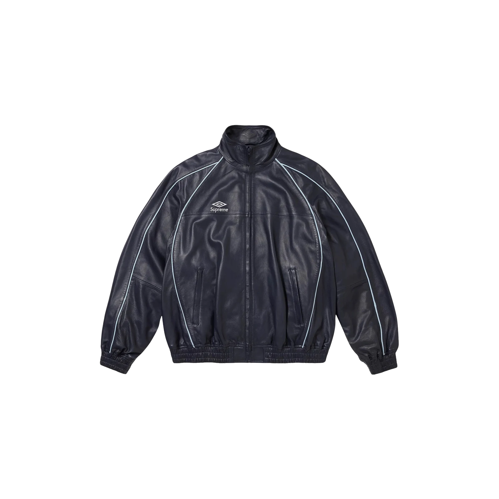 UMBRO X LEATHER TRACK JACKET « NAVY »