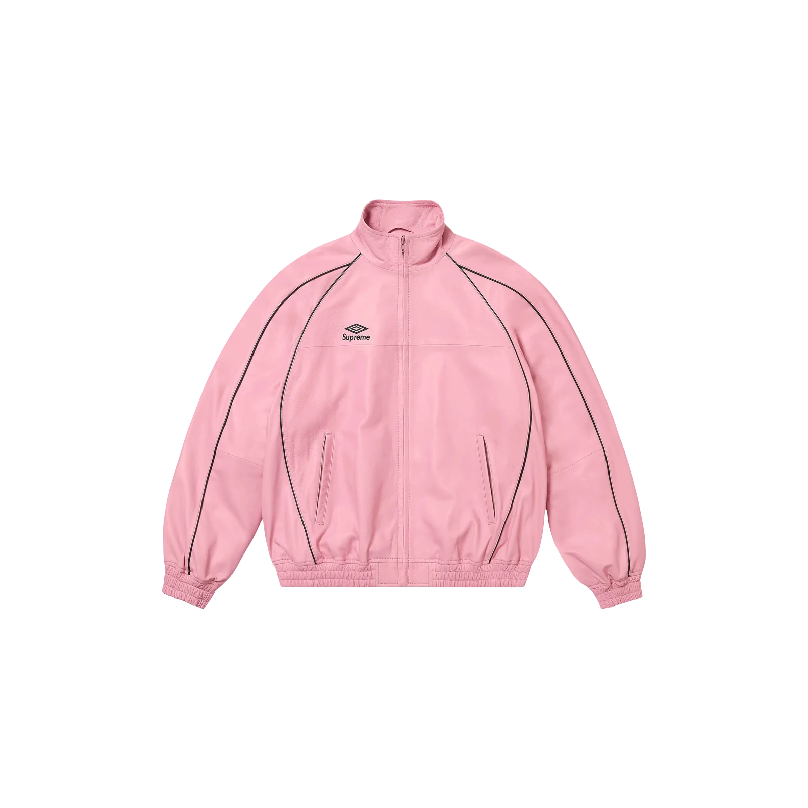 UMBRO X LEATHER TRACK JACKET « PINK »